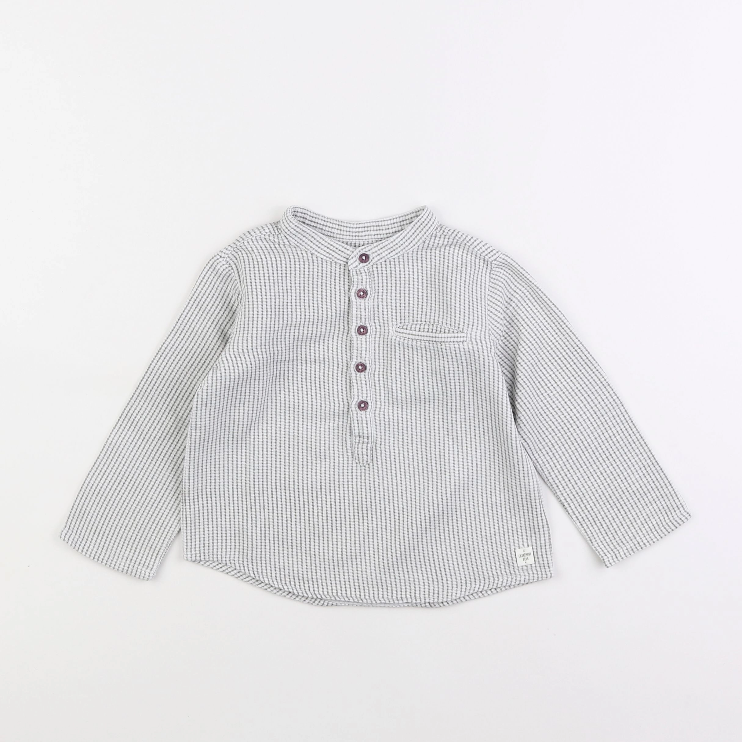 Carrément Beau - chemise gris - 2 ans