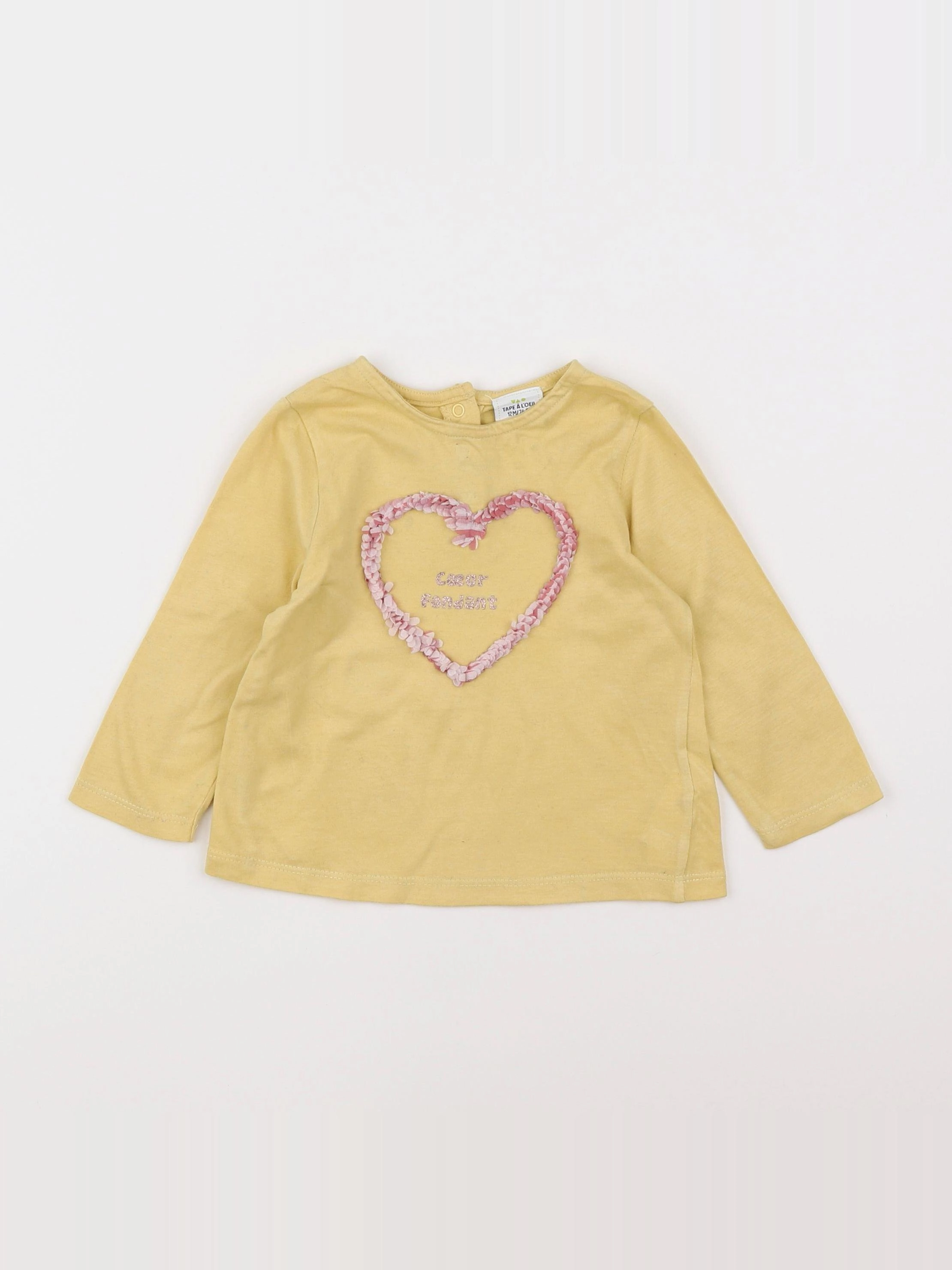 Tape à l'oeil - tee-shirt jaune - 12 mois