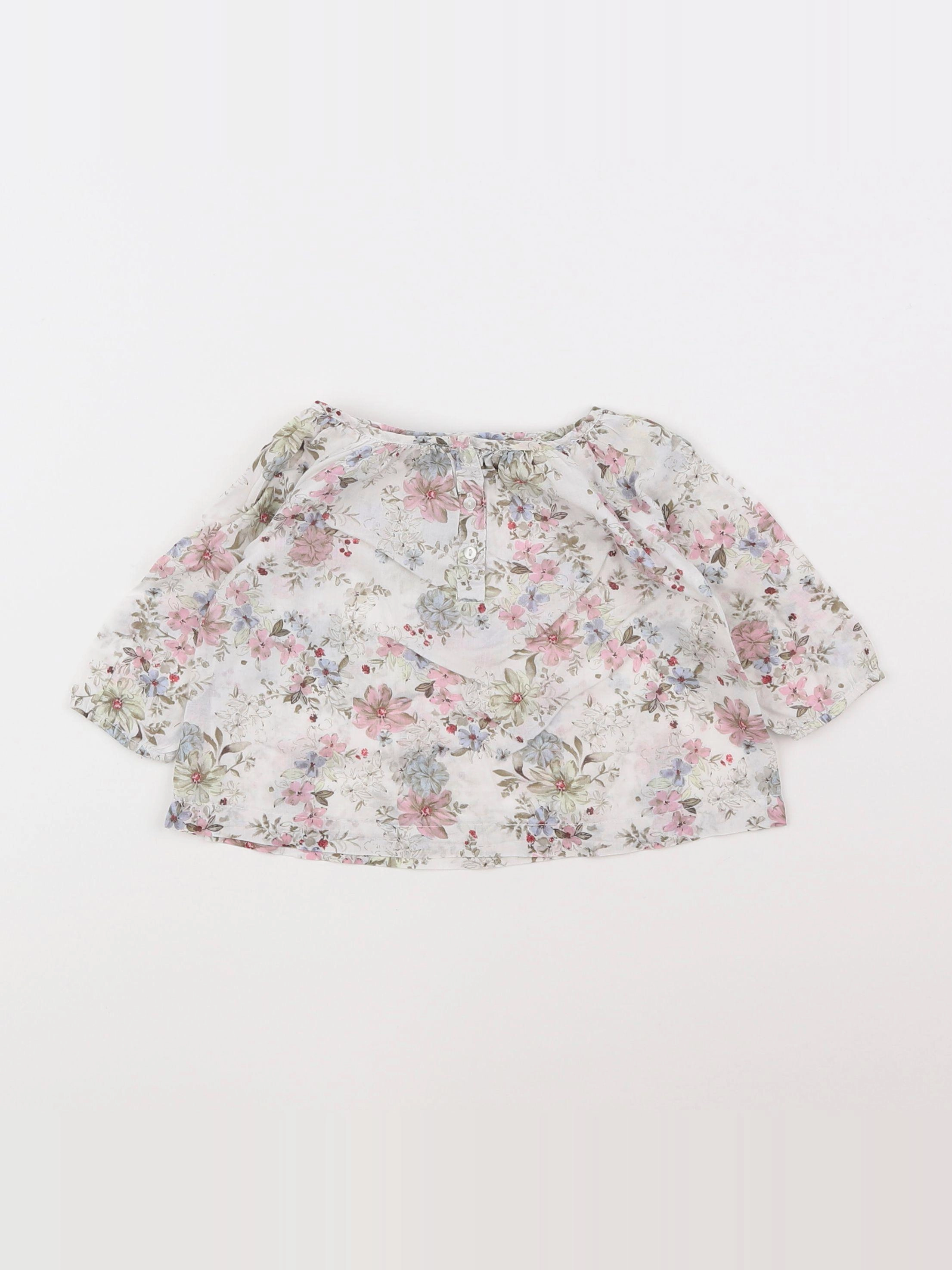 Boutchou - blouse multicolore - 9 mois