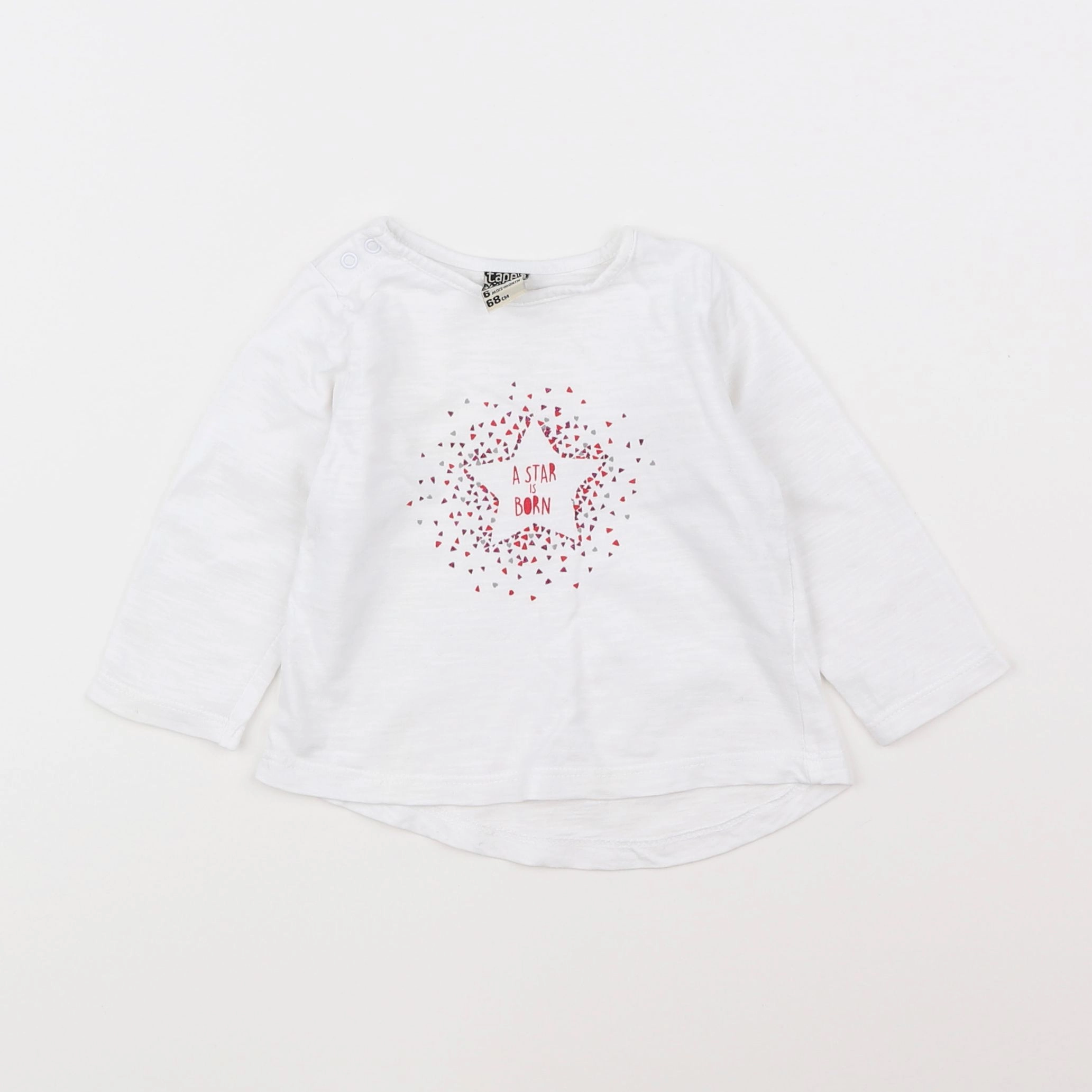 Tape à l'oeil - tee-shirt blanc - 6 mois