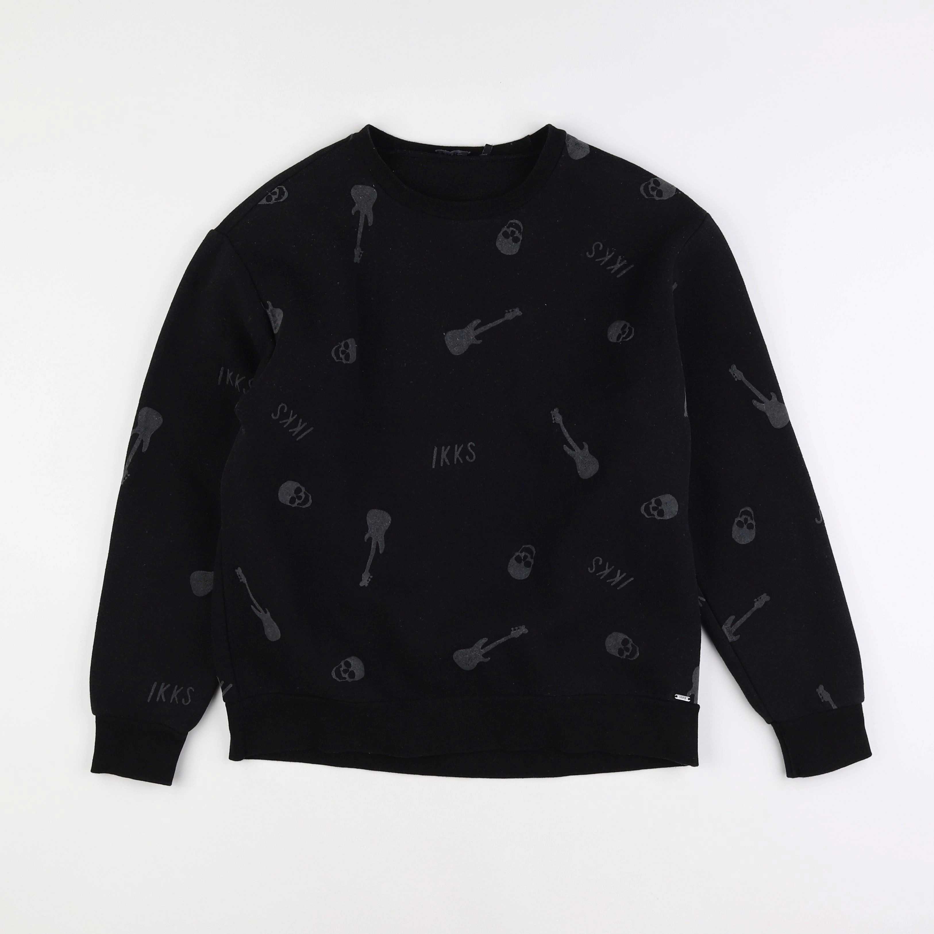 IKKS - sweat noir, gris - 14 ans