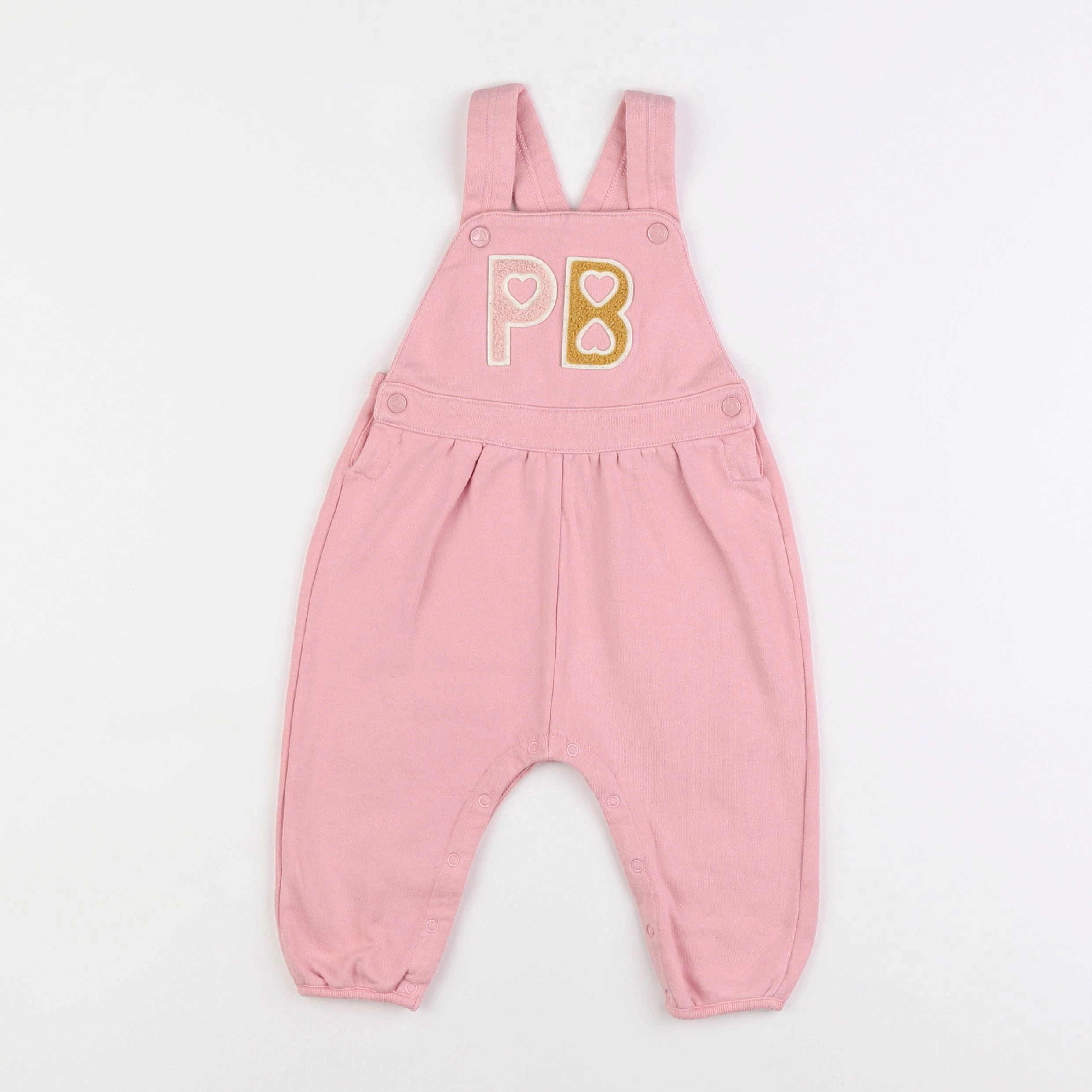 Petit Bateau - salopette rose - 12 mois