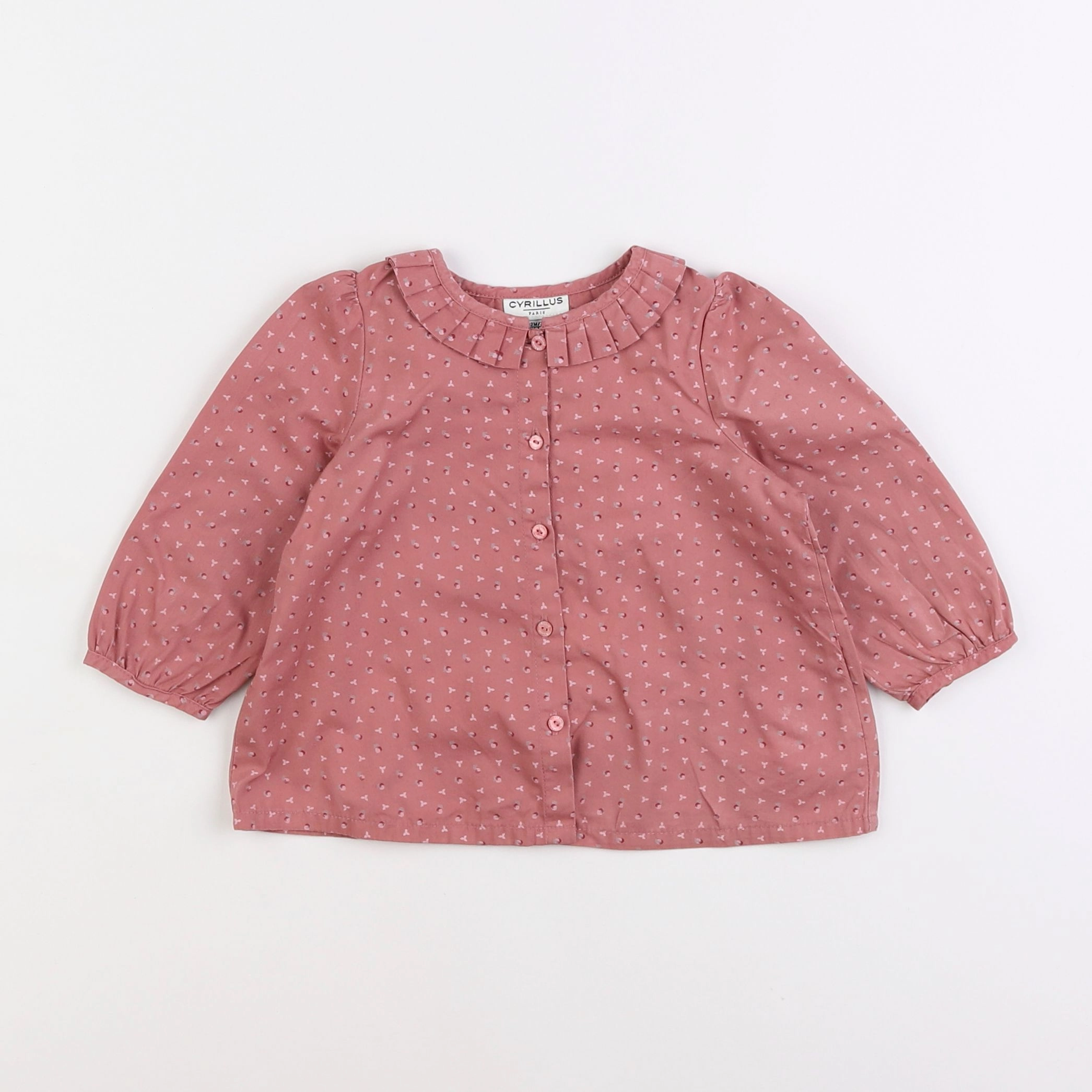 Cyrillus - chemise rose - 12 mois