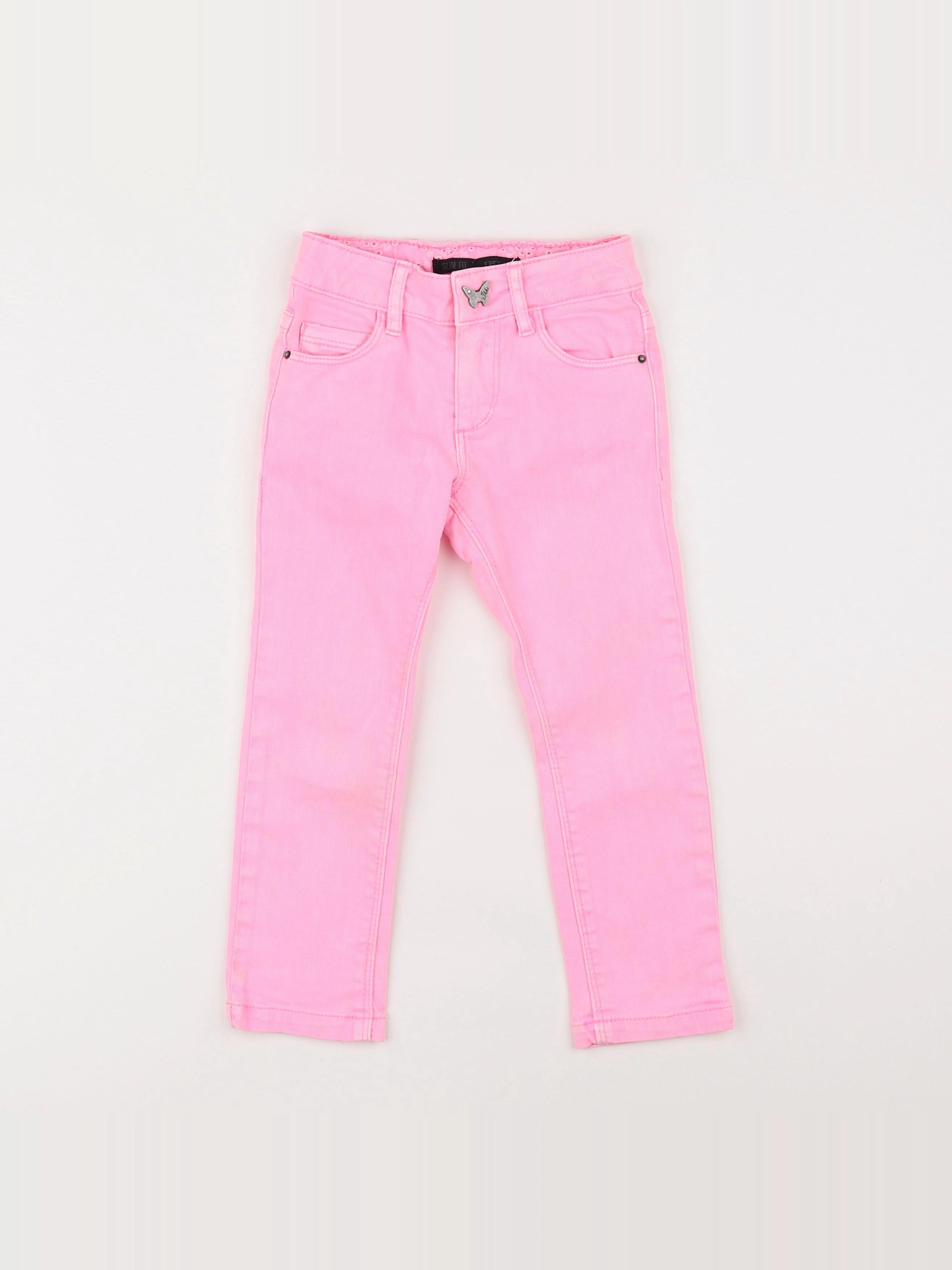 IKKS - jean rose fluo - 3 ans