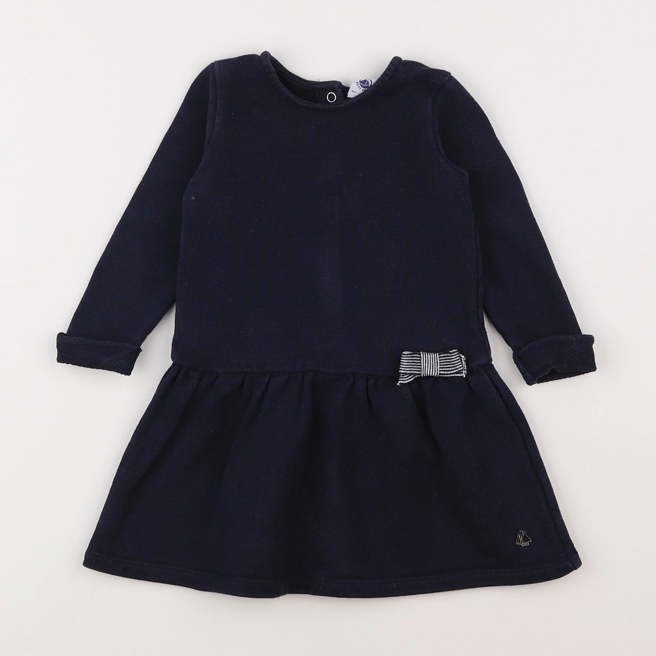 Petit Bateau - robe bleu - 18 mois
