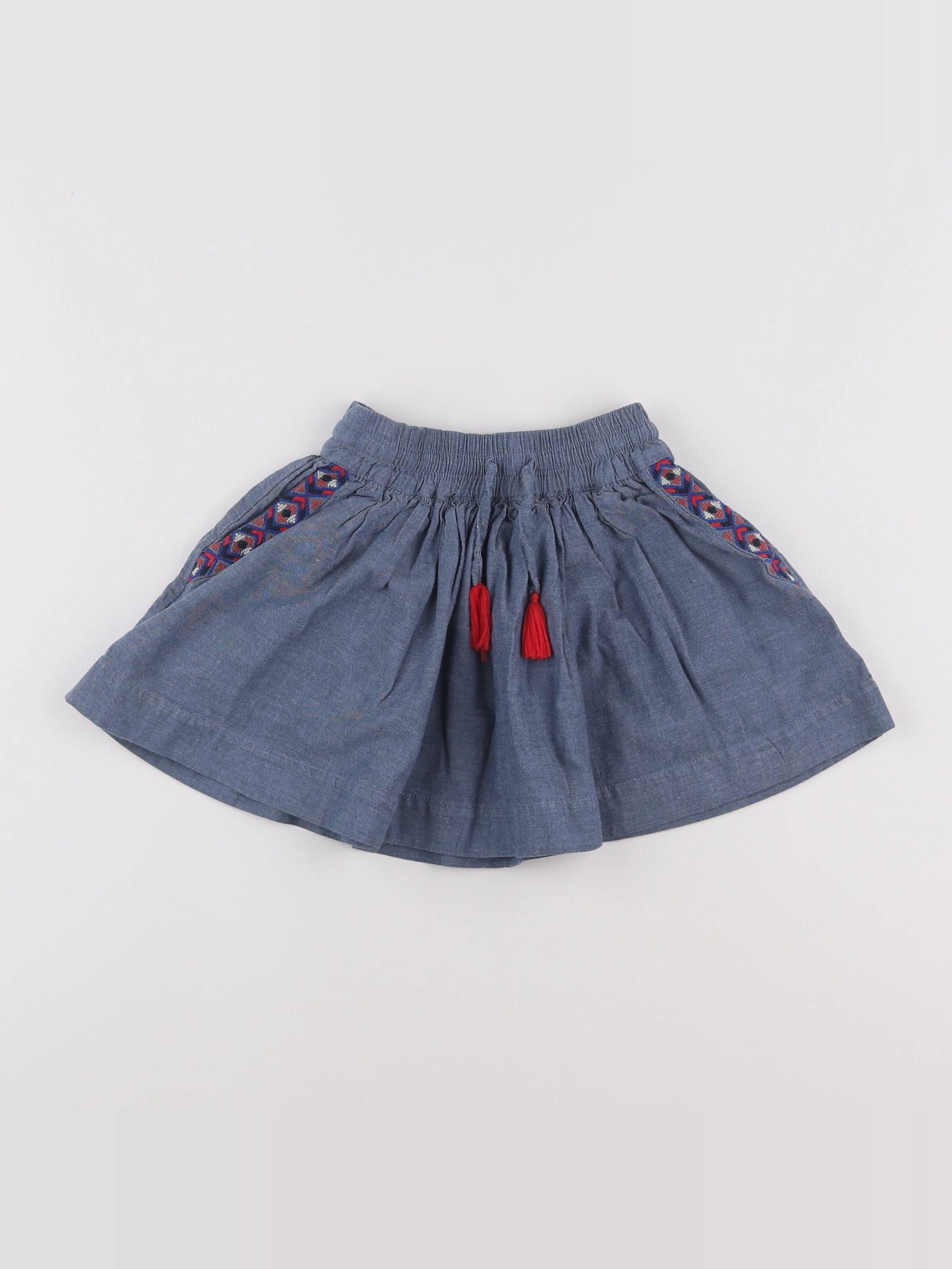 Monoprix - jupe bleu - 3 ans