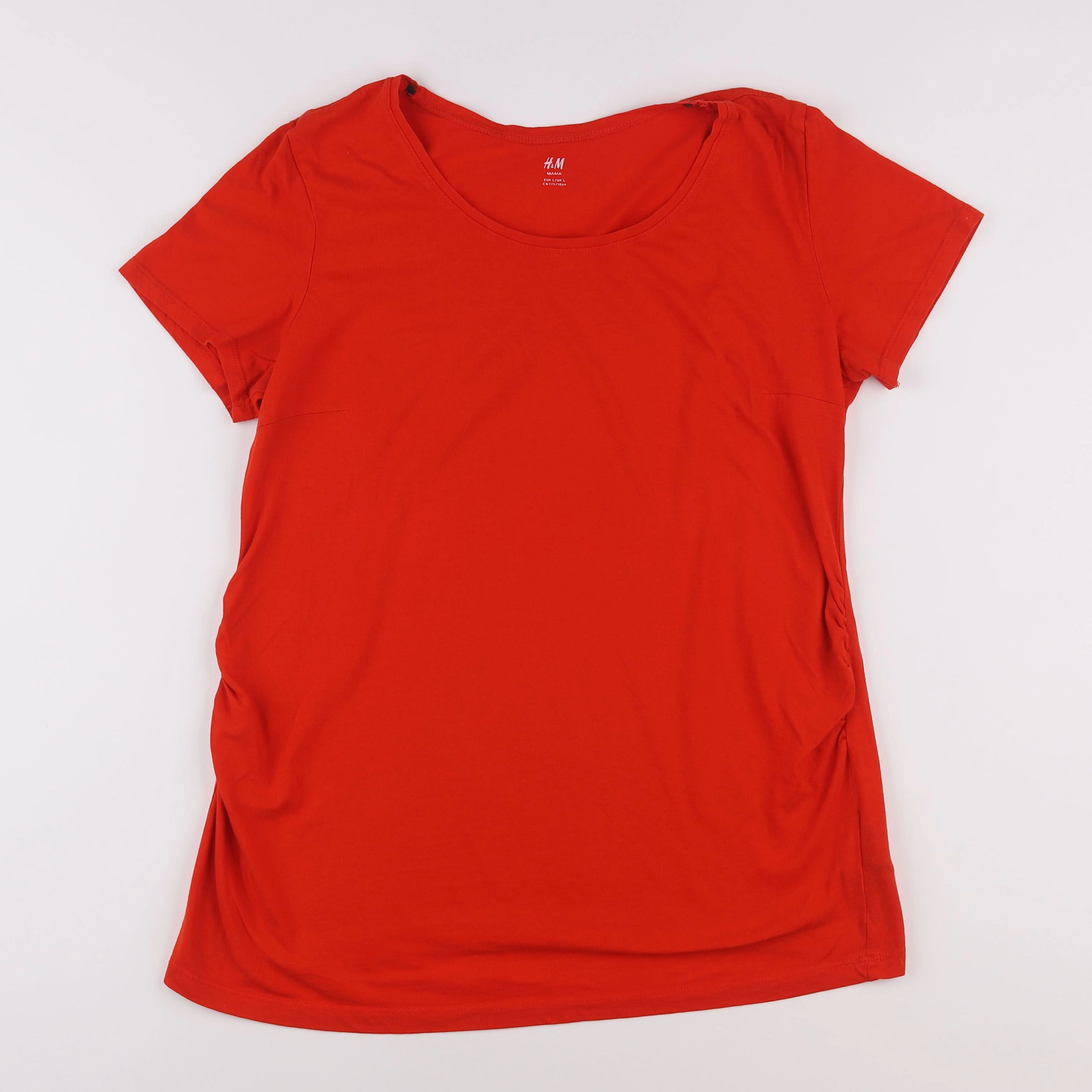 H&M - tee-shirt grossesse rouge - 40