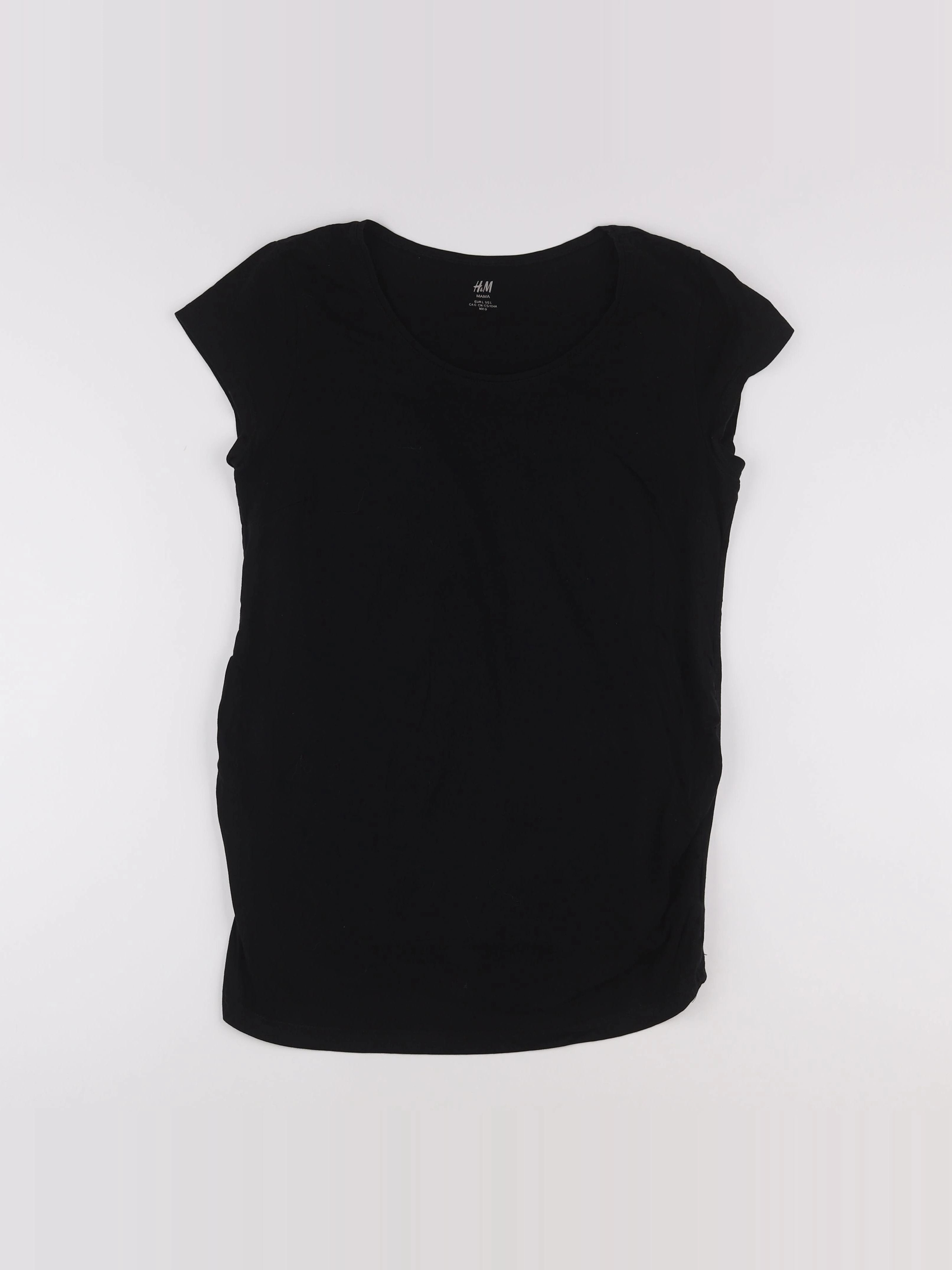 H&M - tee-shirt grossesse noir - 42
