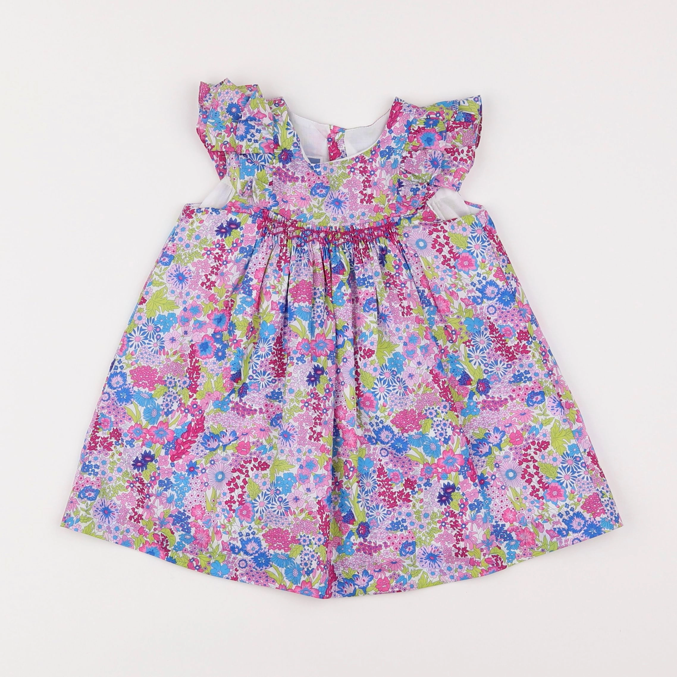 Jacadi - robe liberty multicolore - 12 mois