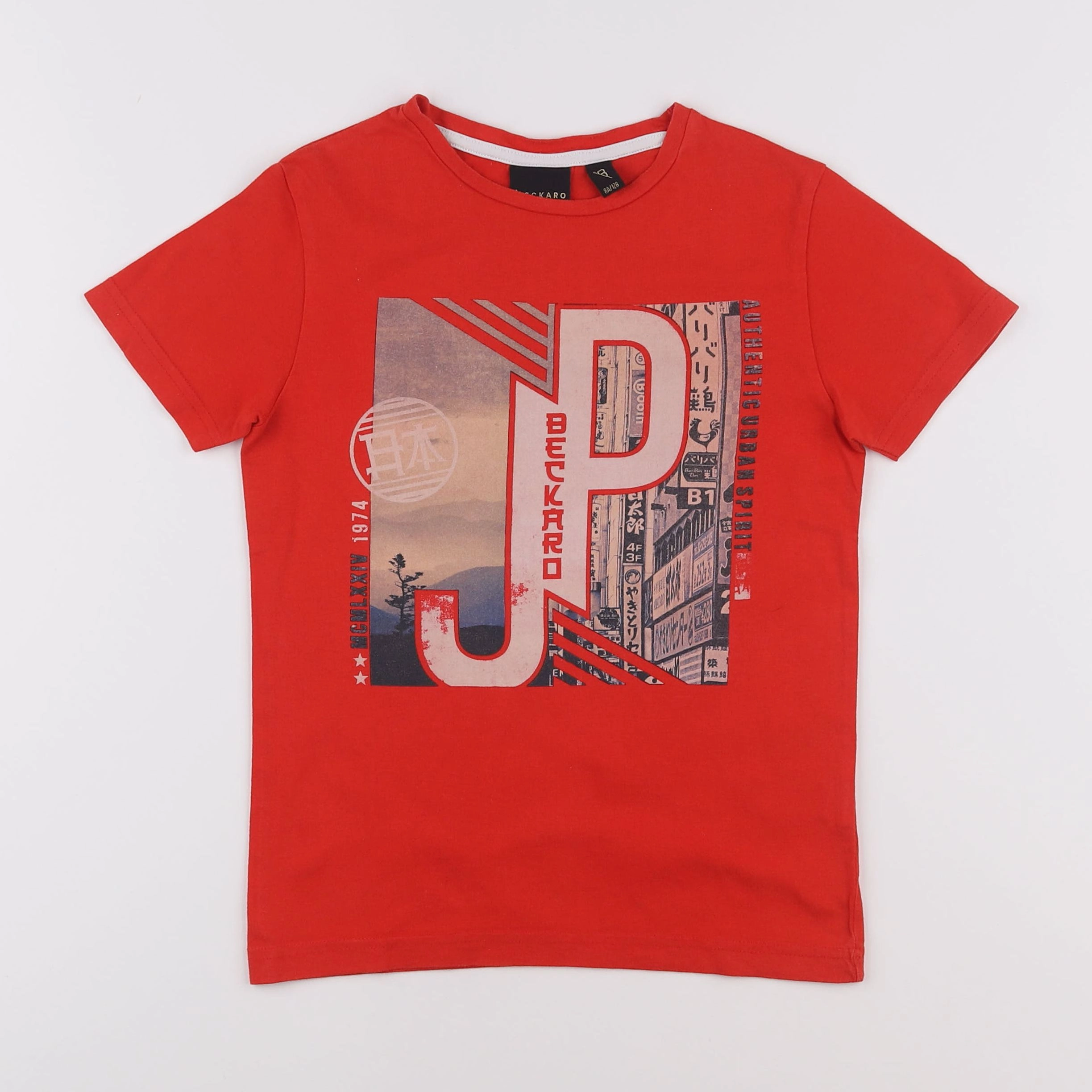 Beckaro - tee-shirt rouge - 8 ans