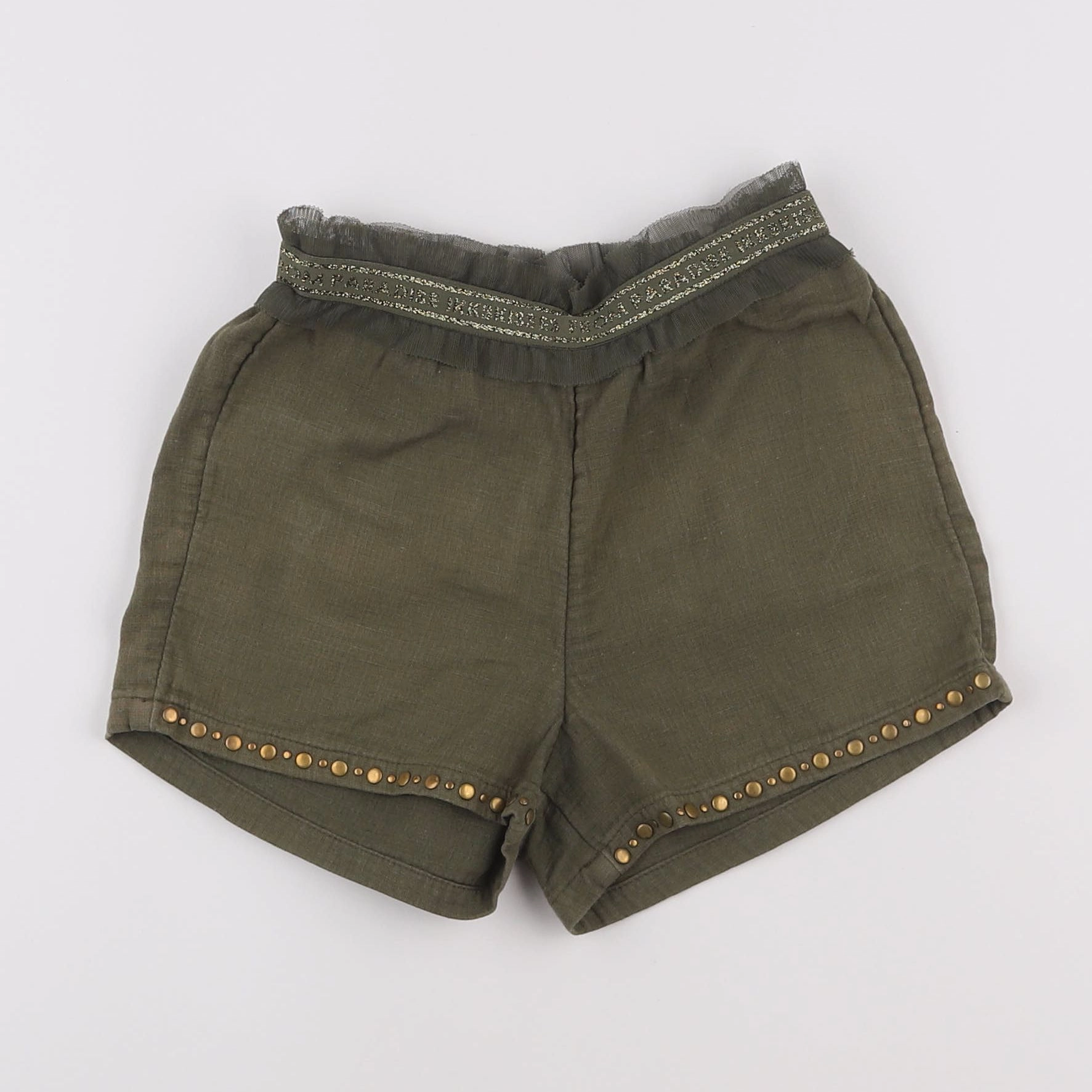 IKKS - short vert, or - 4 ans