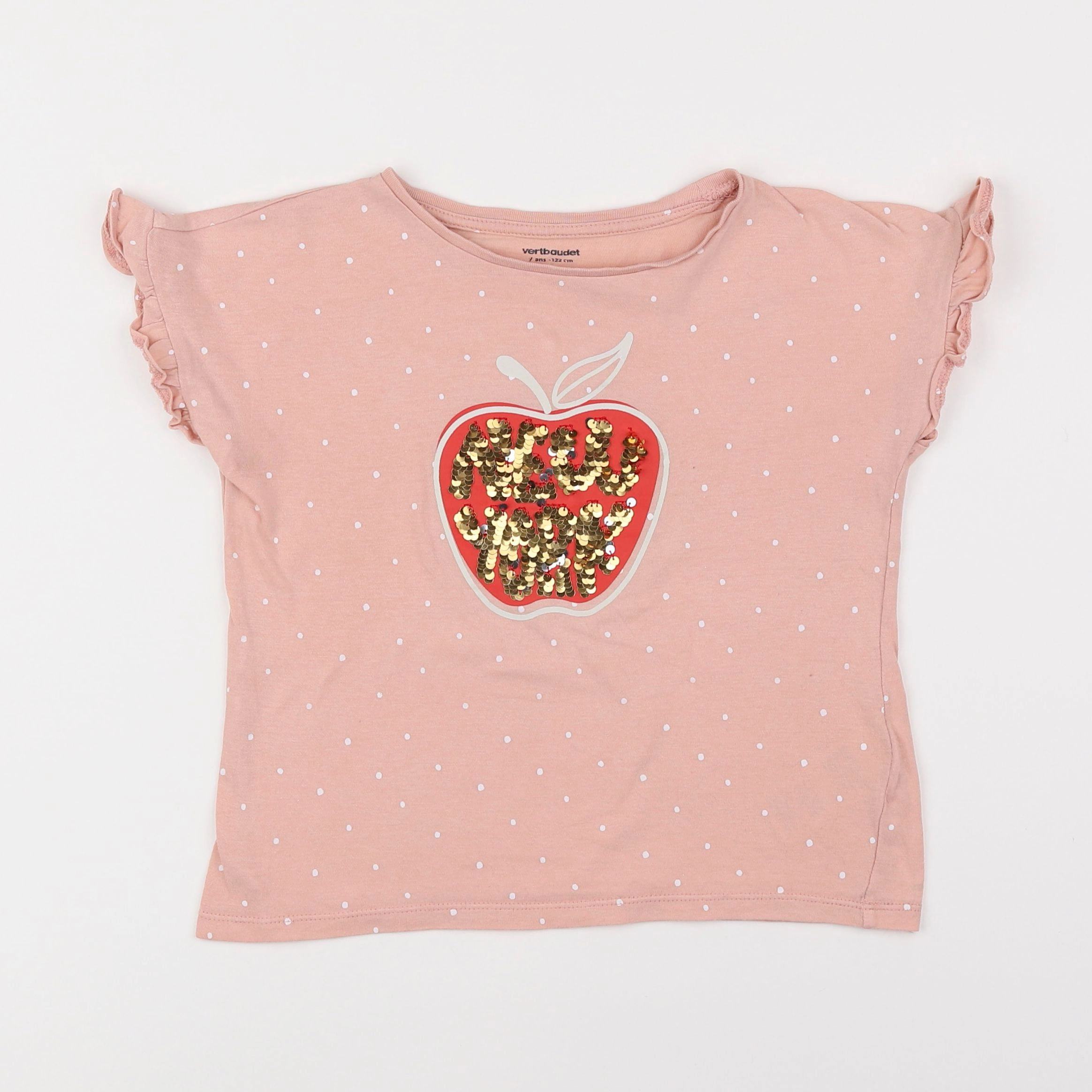 Vertbaudet - tee-shirt multicolore - 7 ans