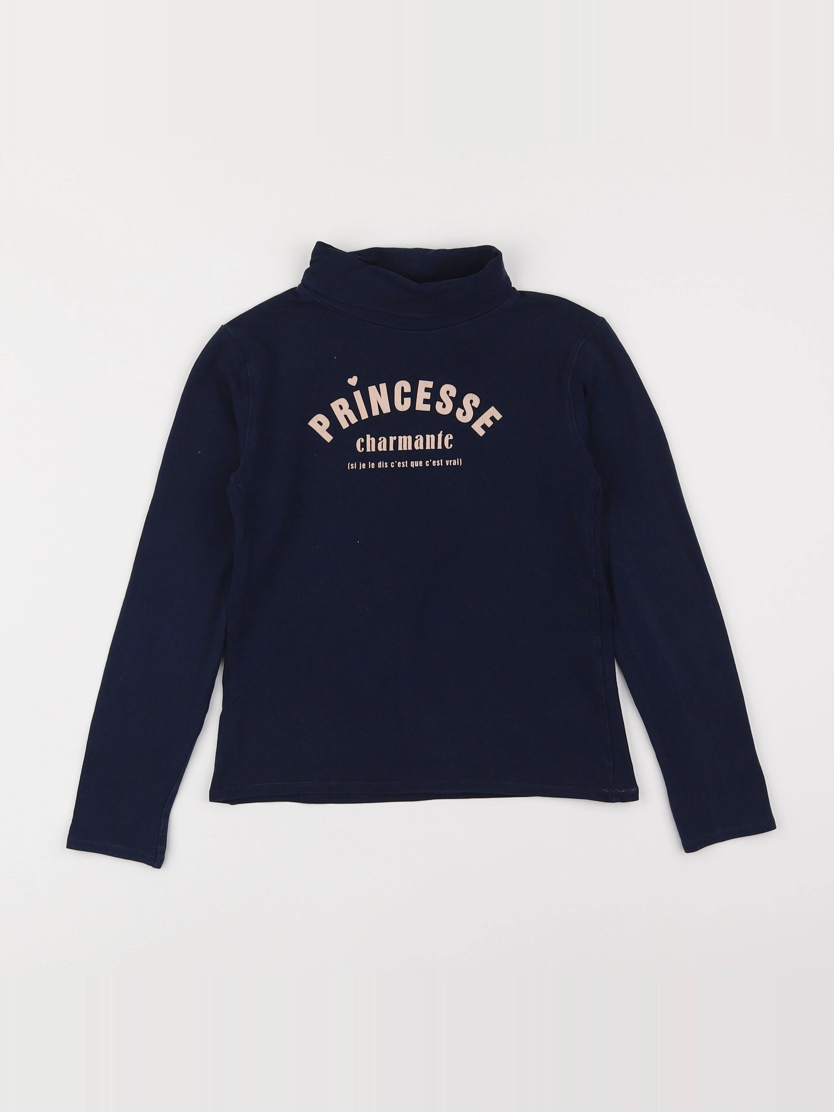 Vertbaudet - sous-pull bleu - 8 ans