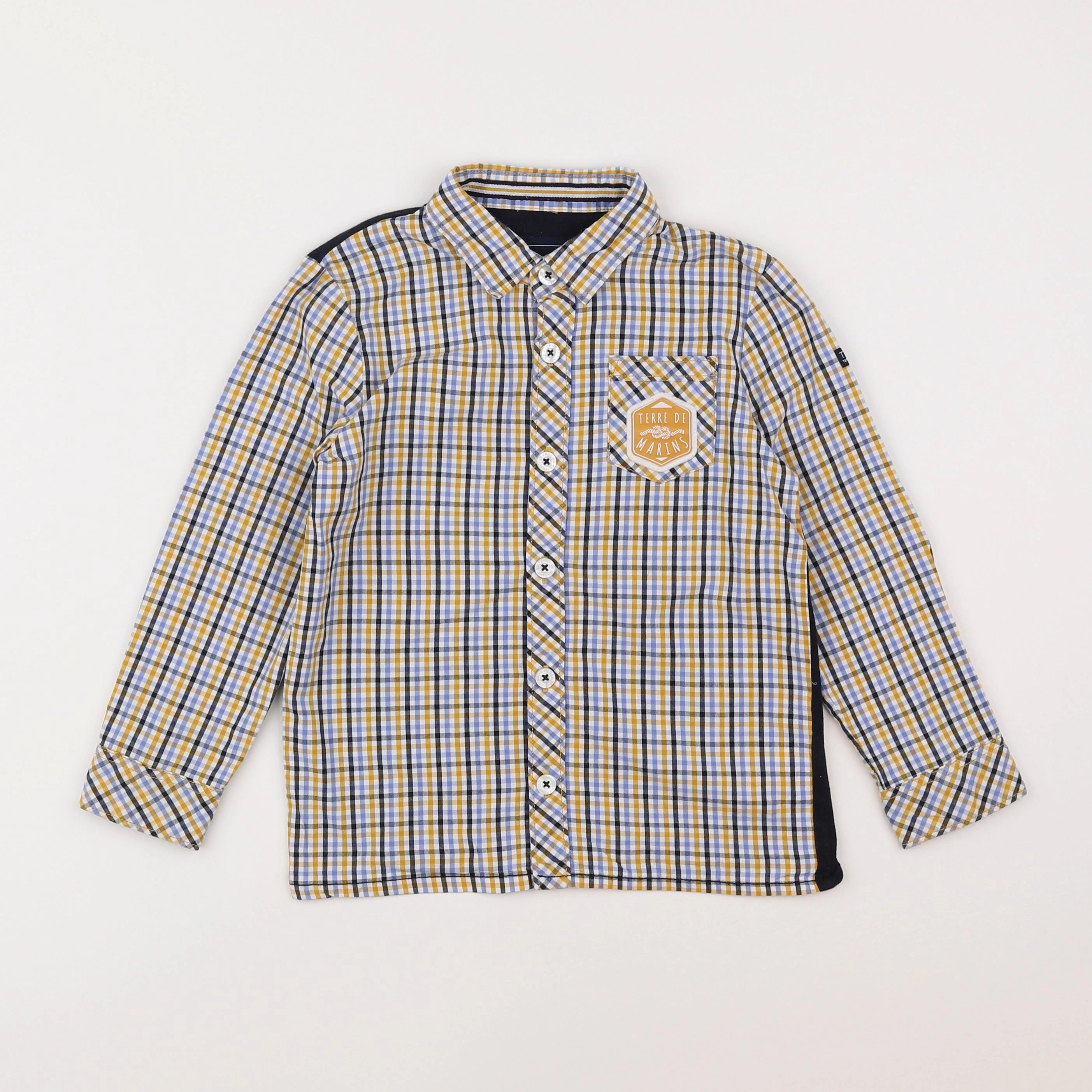 Terre de marins - chemise jaune - 5 ans