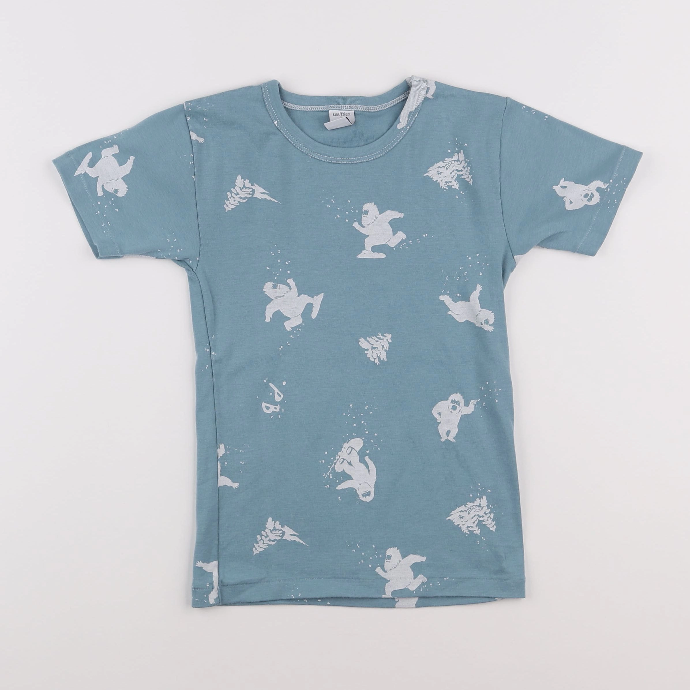 Petit Bateau - maillot de corps bleu - 8 ans