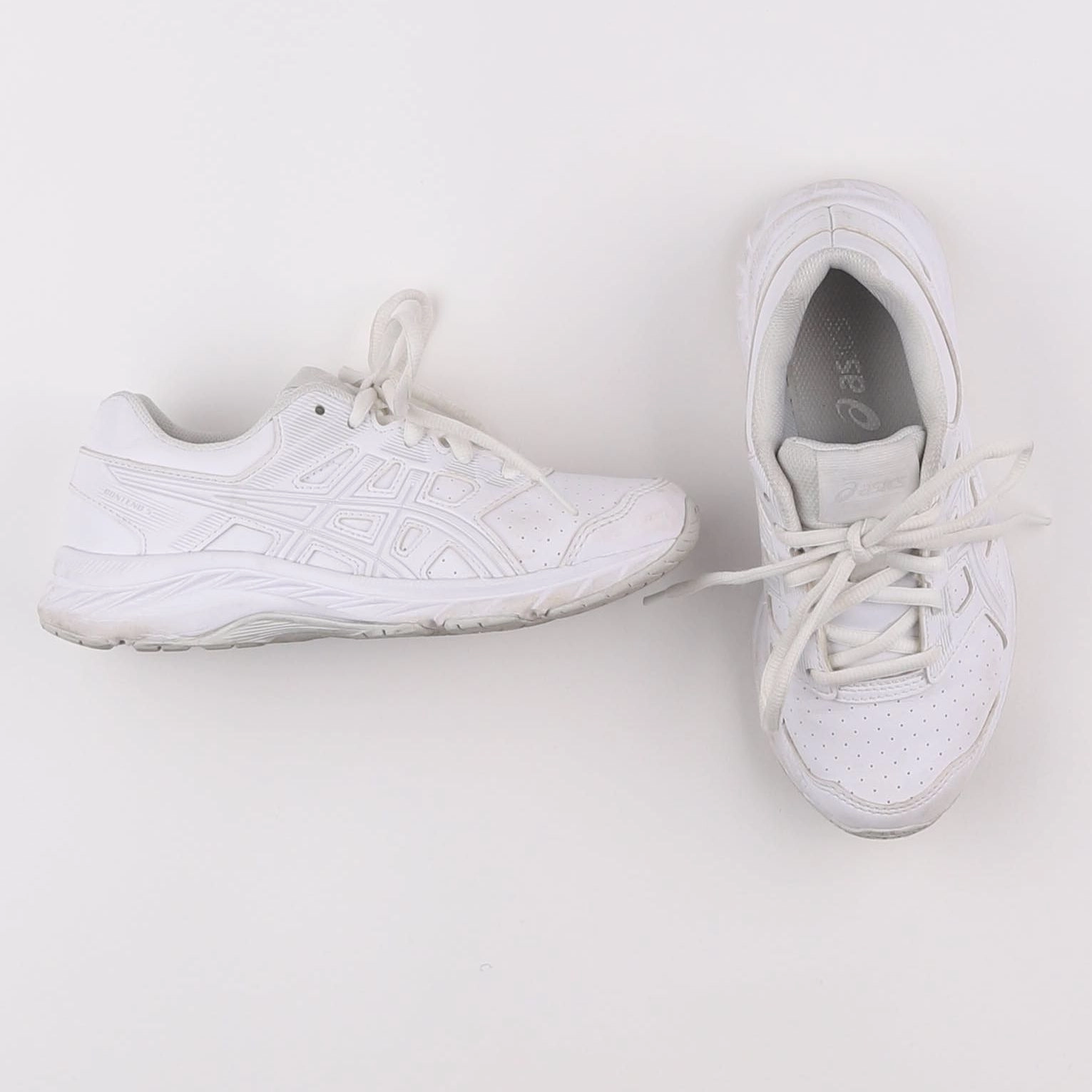 ASICS - tennis à scratch/ lacets blanc - pointure 20