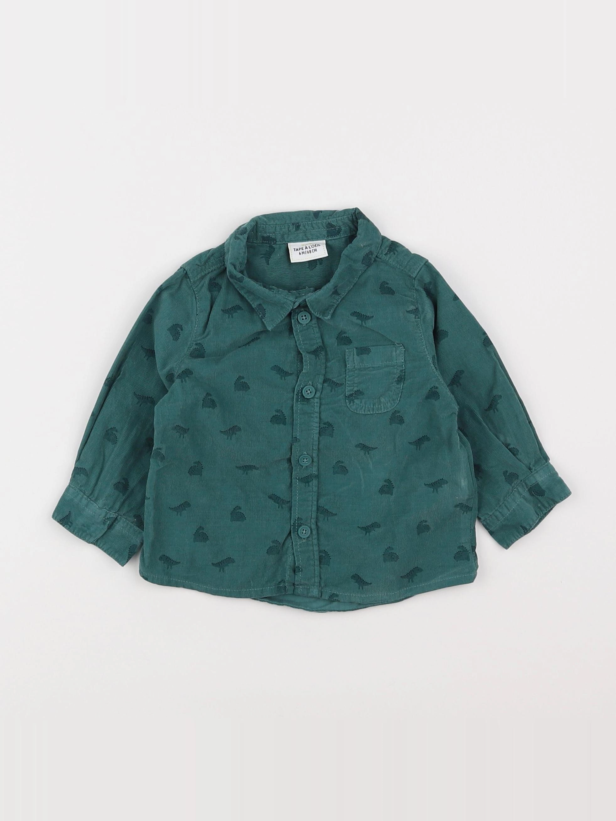 Tape à l'oeil - chemise bleu - 6 mois