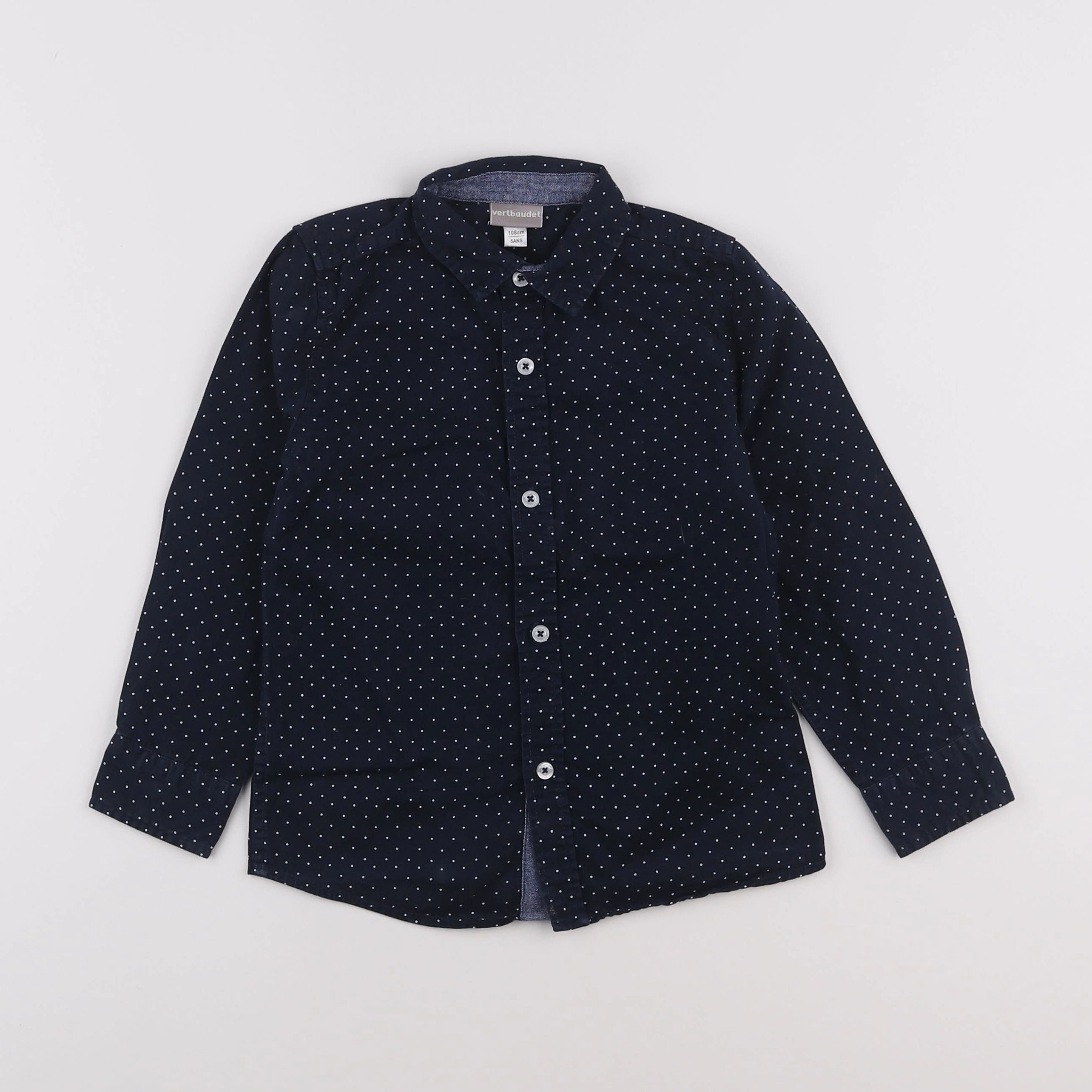 Vertbaudet - chemise bleu - 5 ans