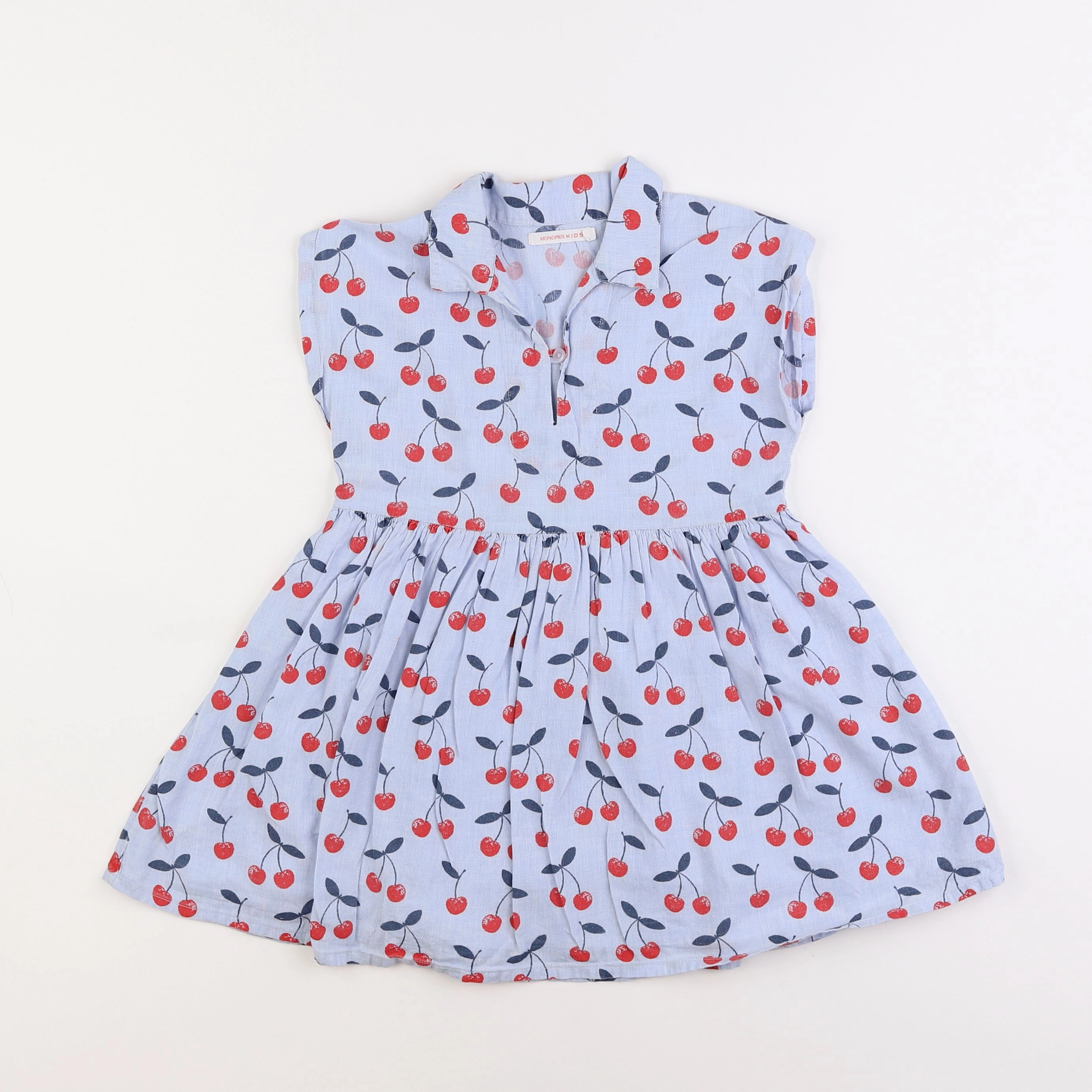 Monoprix - robe bleu - 4 ans