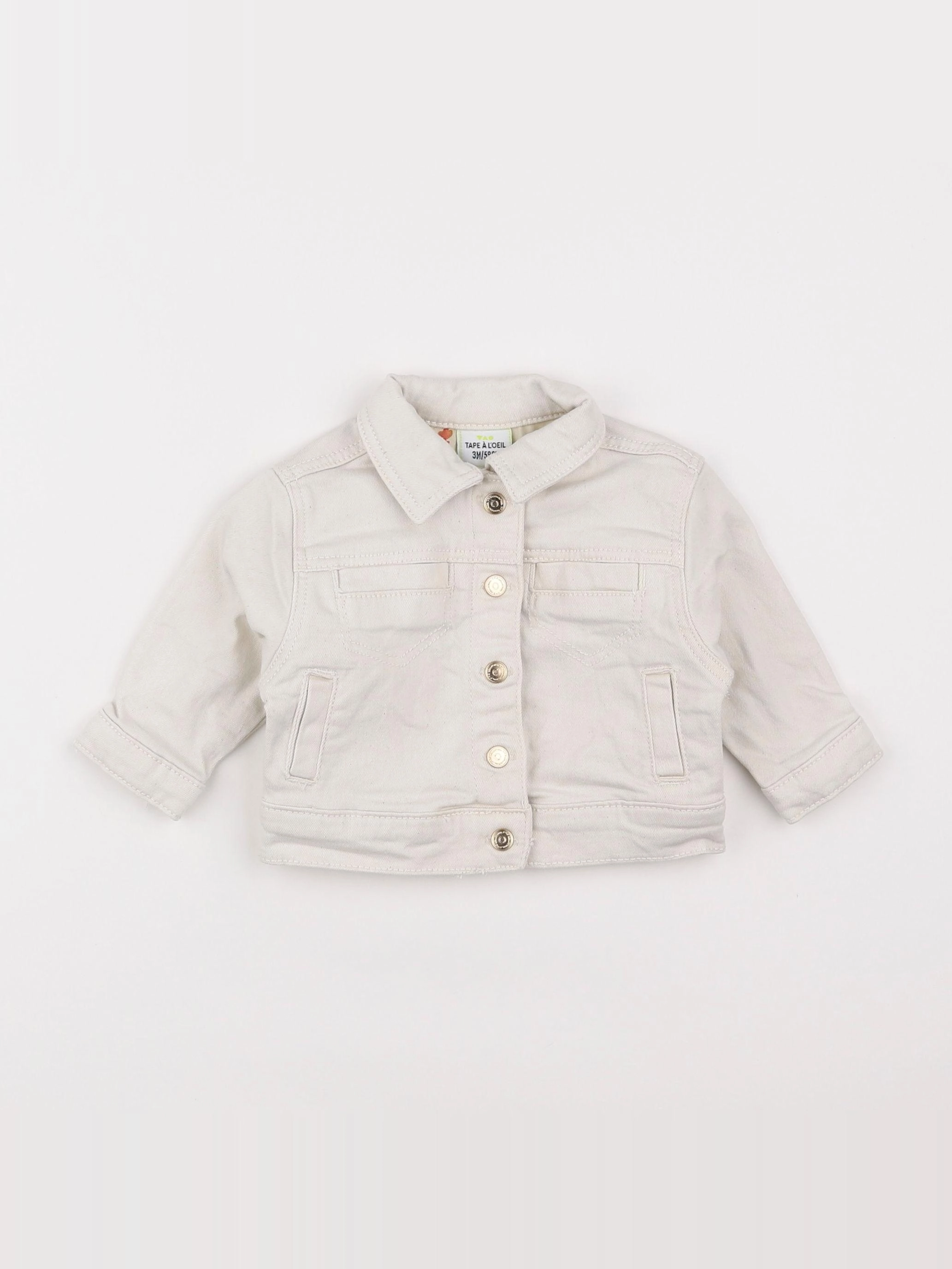 Tape à l'oeil - veste blanc - 3 mois