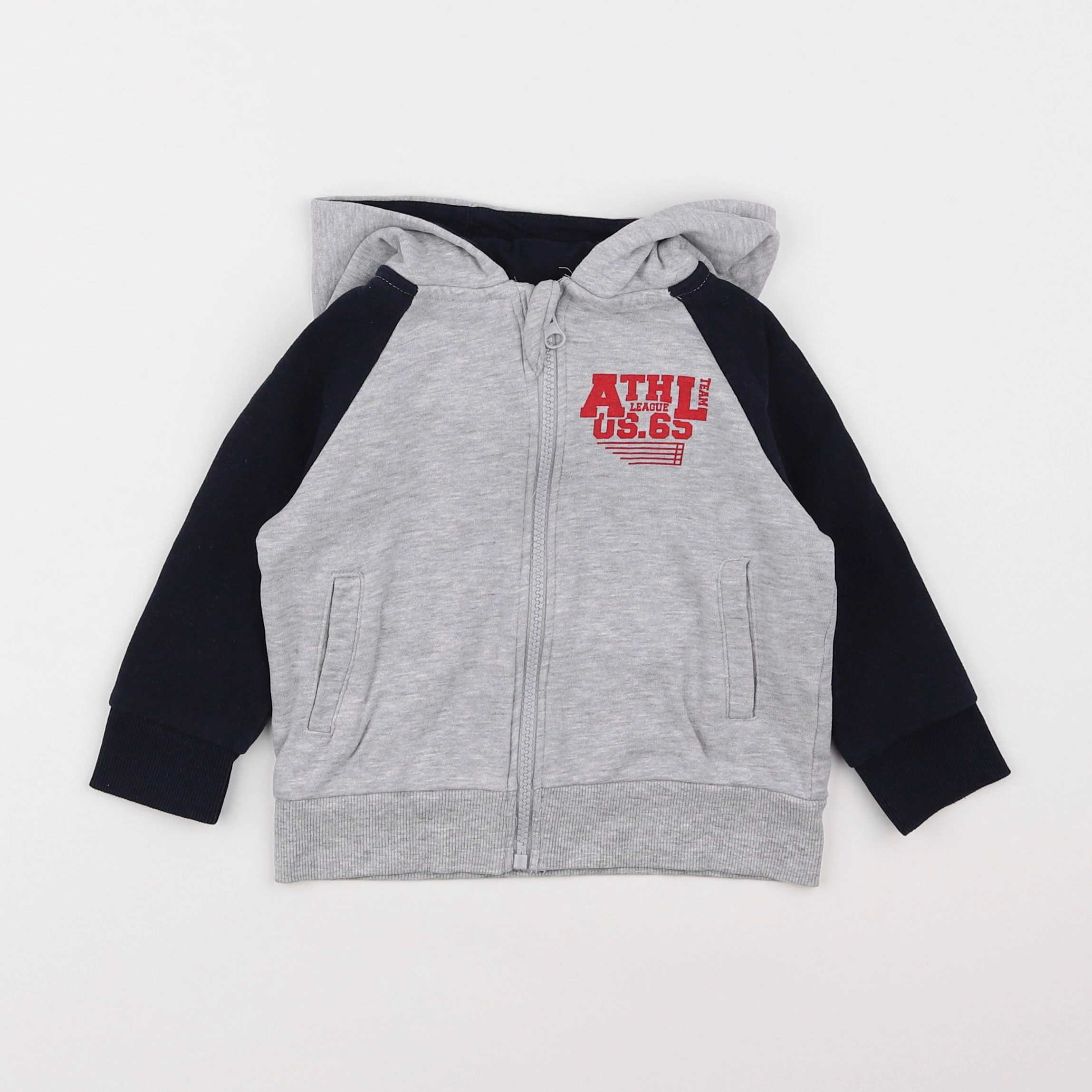 Vertbaudet - sweat gris - 2 ans