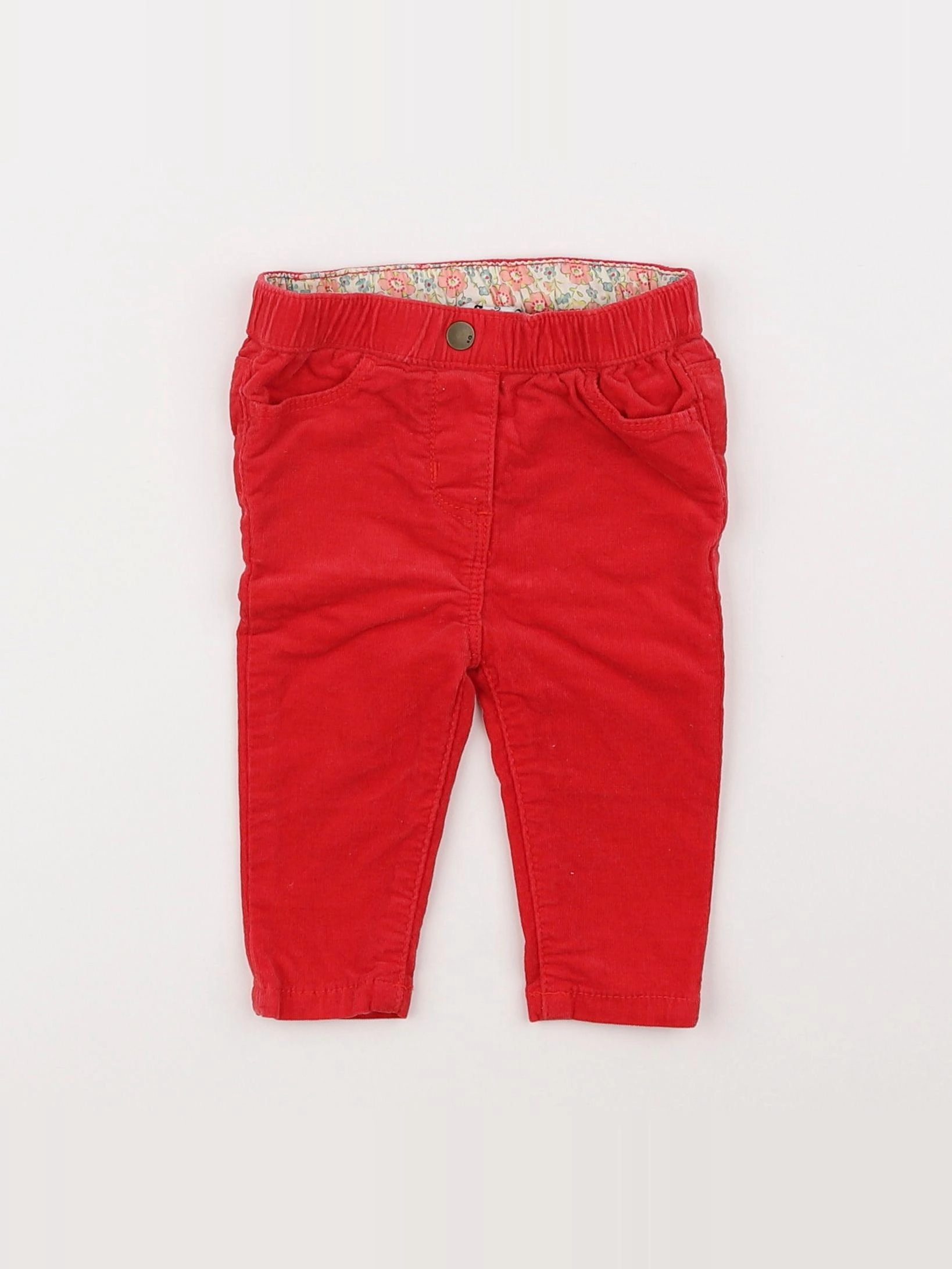 Cyrillus - pantalon rouge - 6 mois