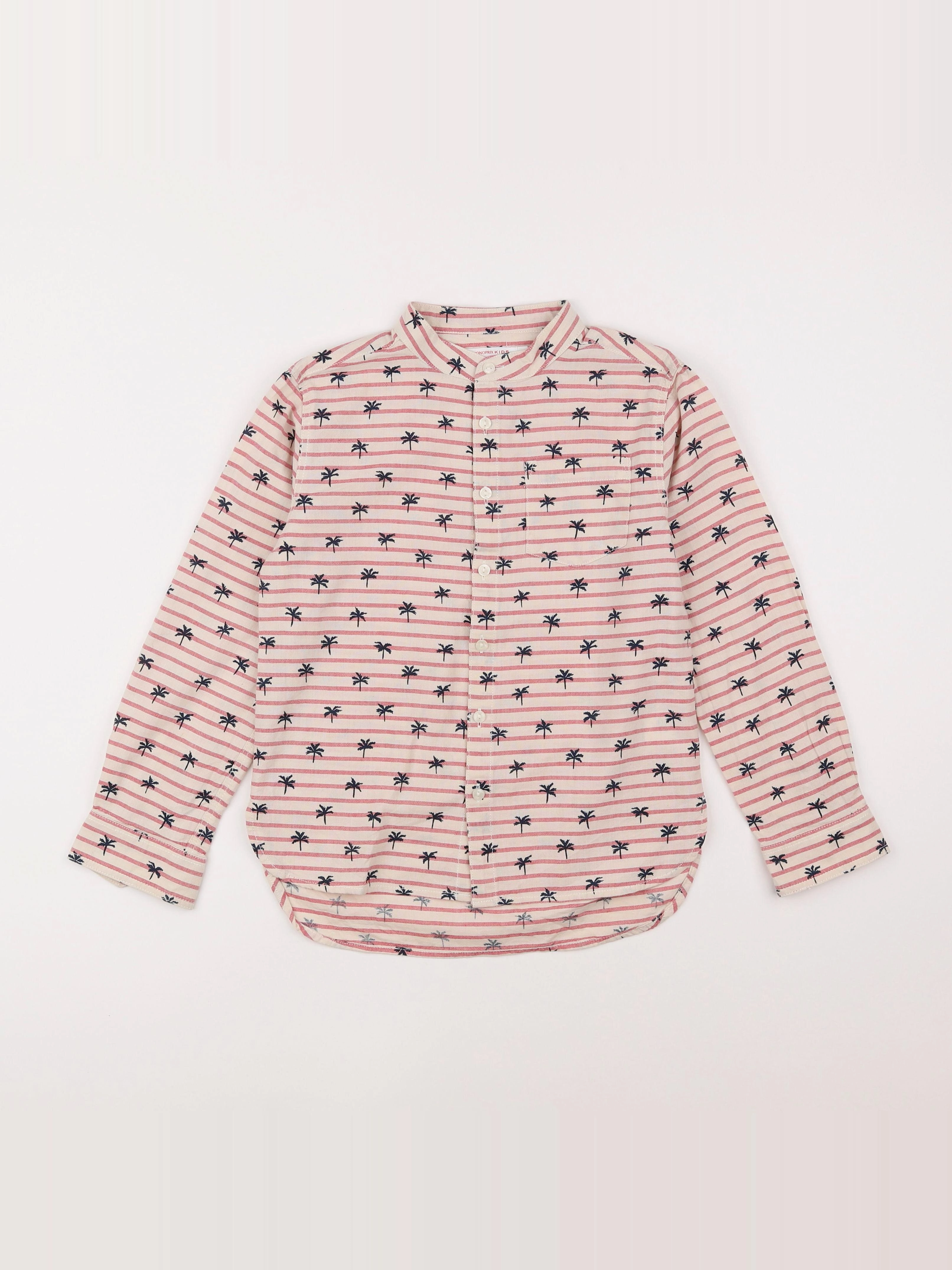 Monoprix - chemise rouge - 8 ans