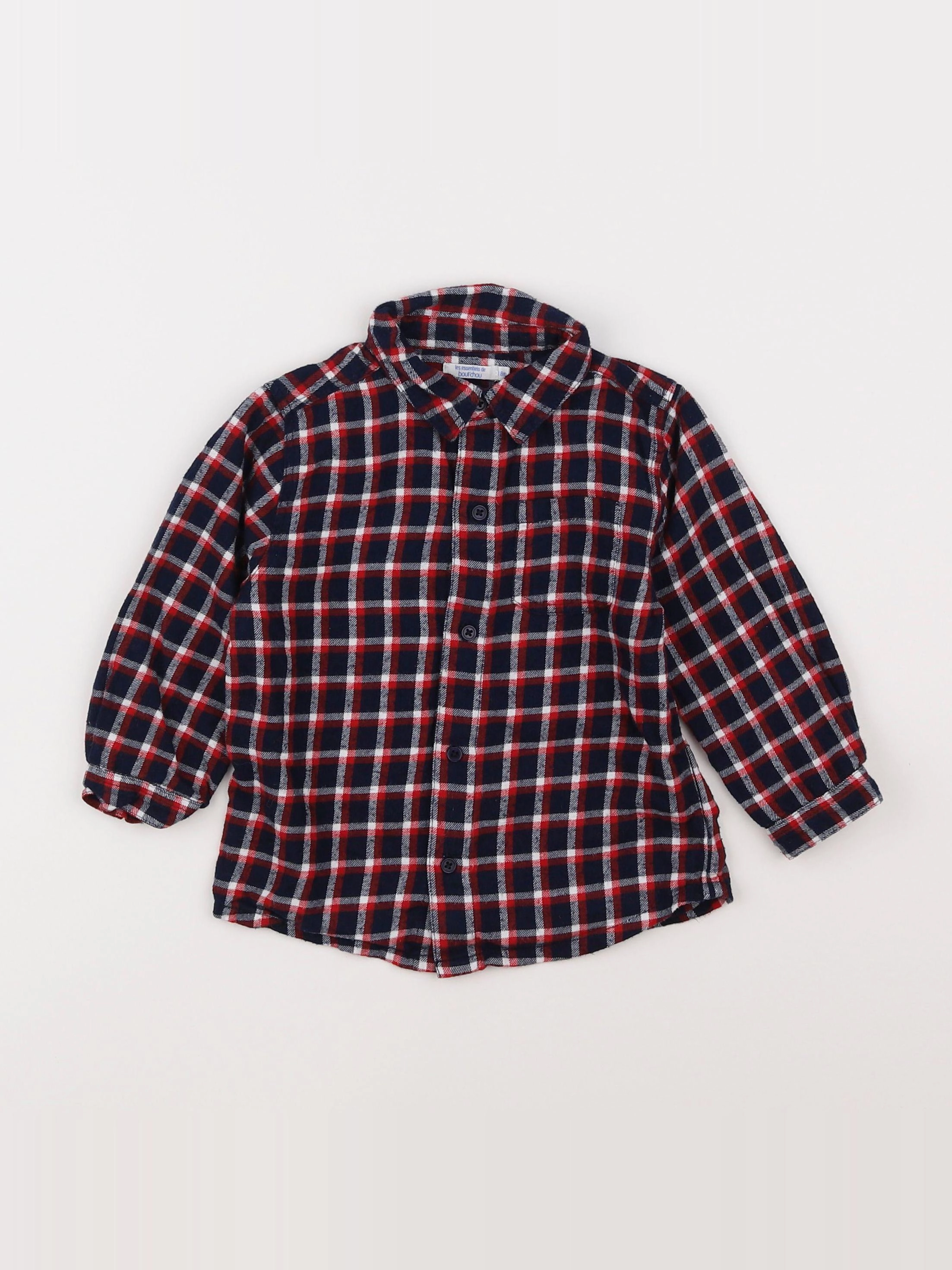 Boutchou - chemise bleu - 18 mois