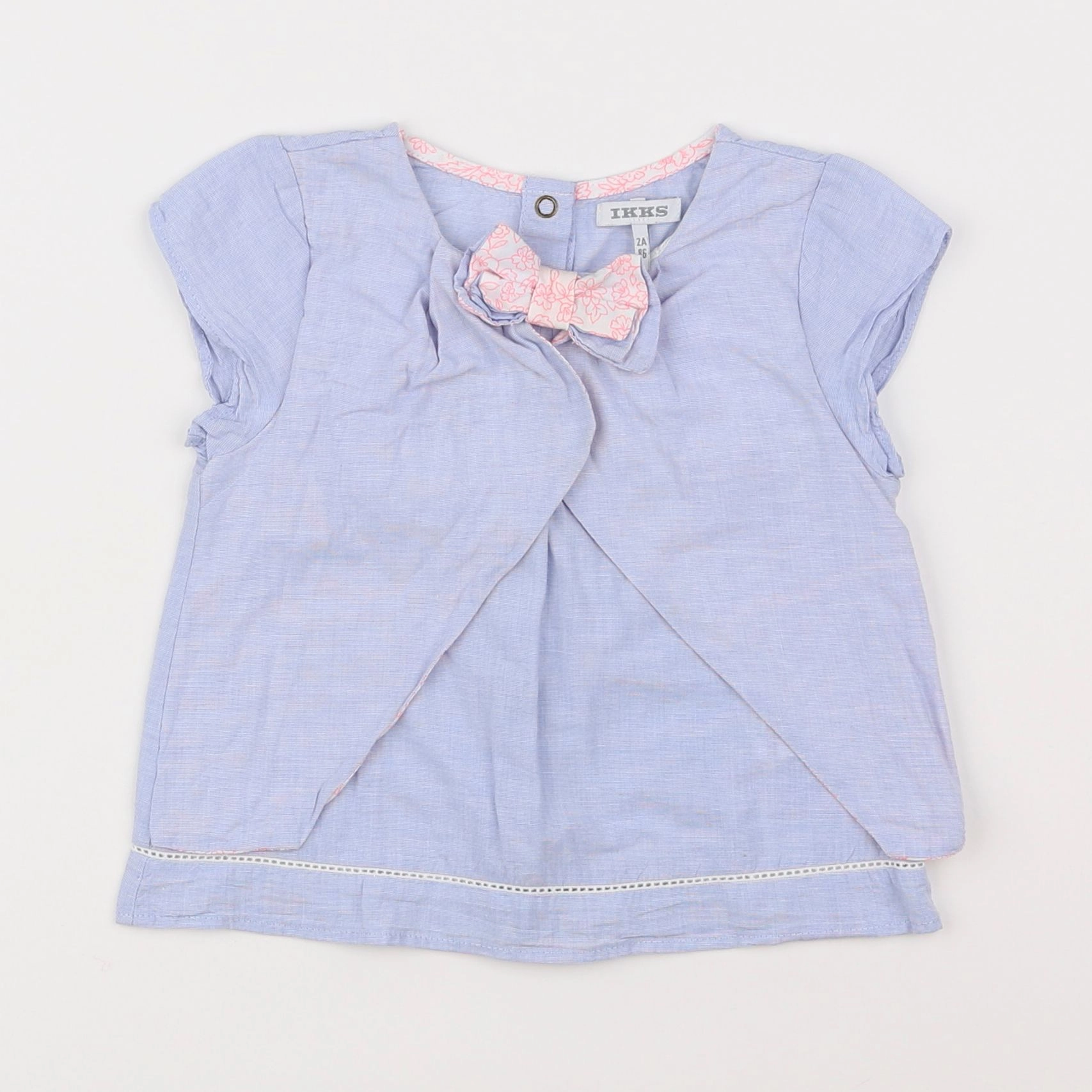 IKKS - blouse bleu - 2 ans