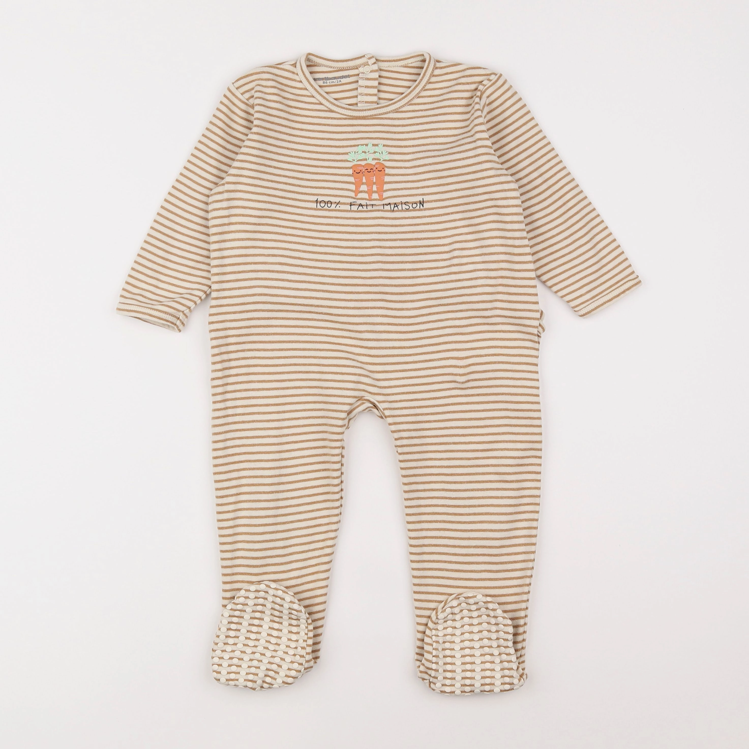 Vertbaudet - pyjama coton jaune - 2 ans