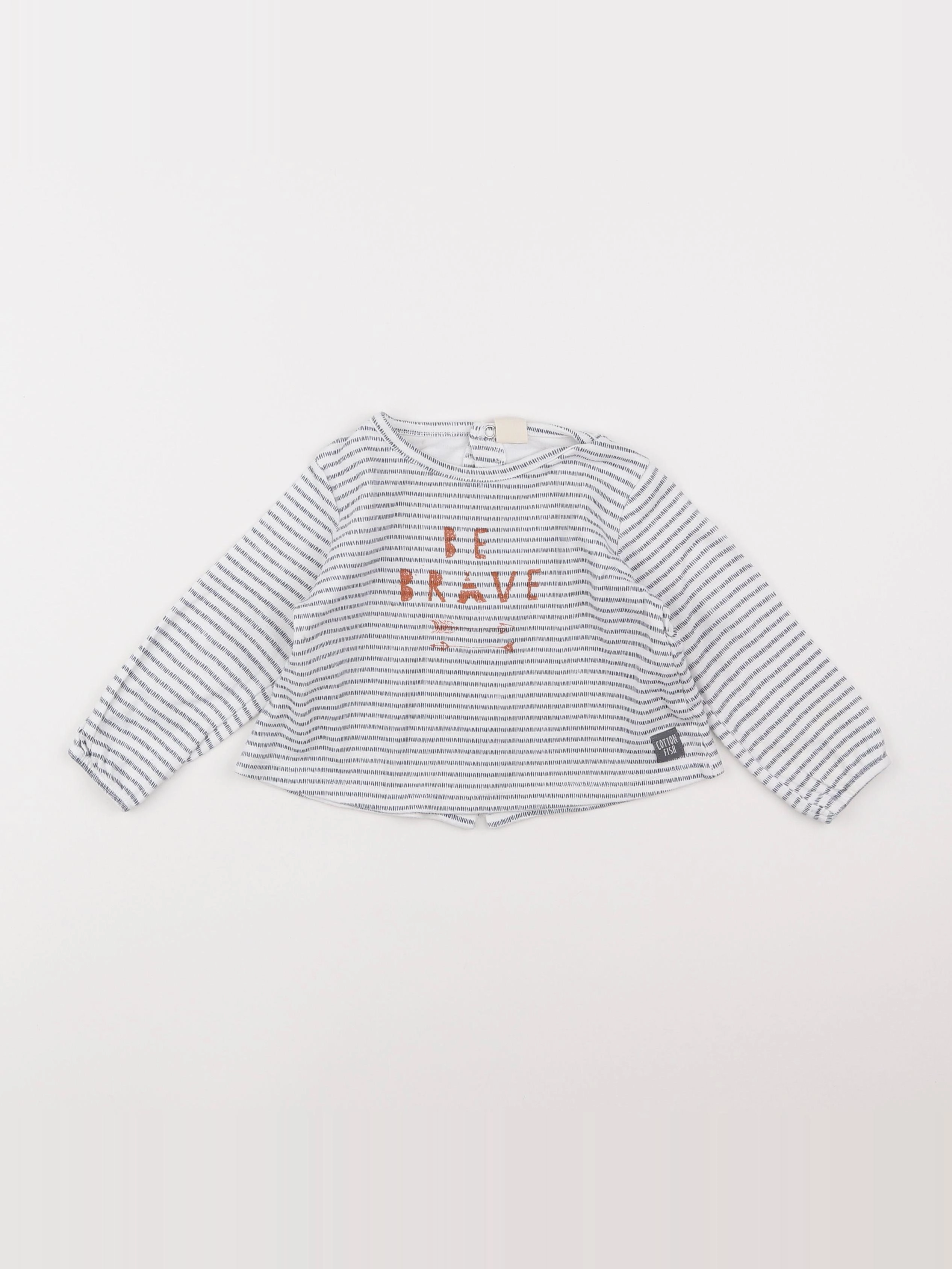 Cotton Fish - tee-shirt blanc - 12 mois