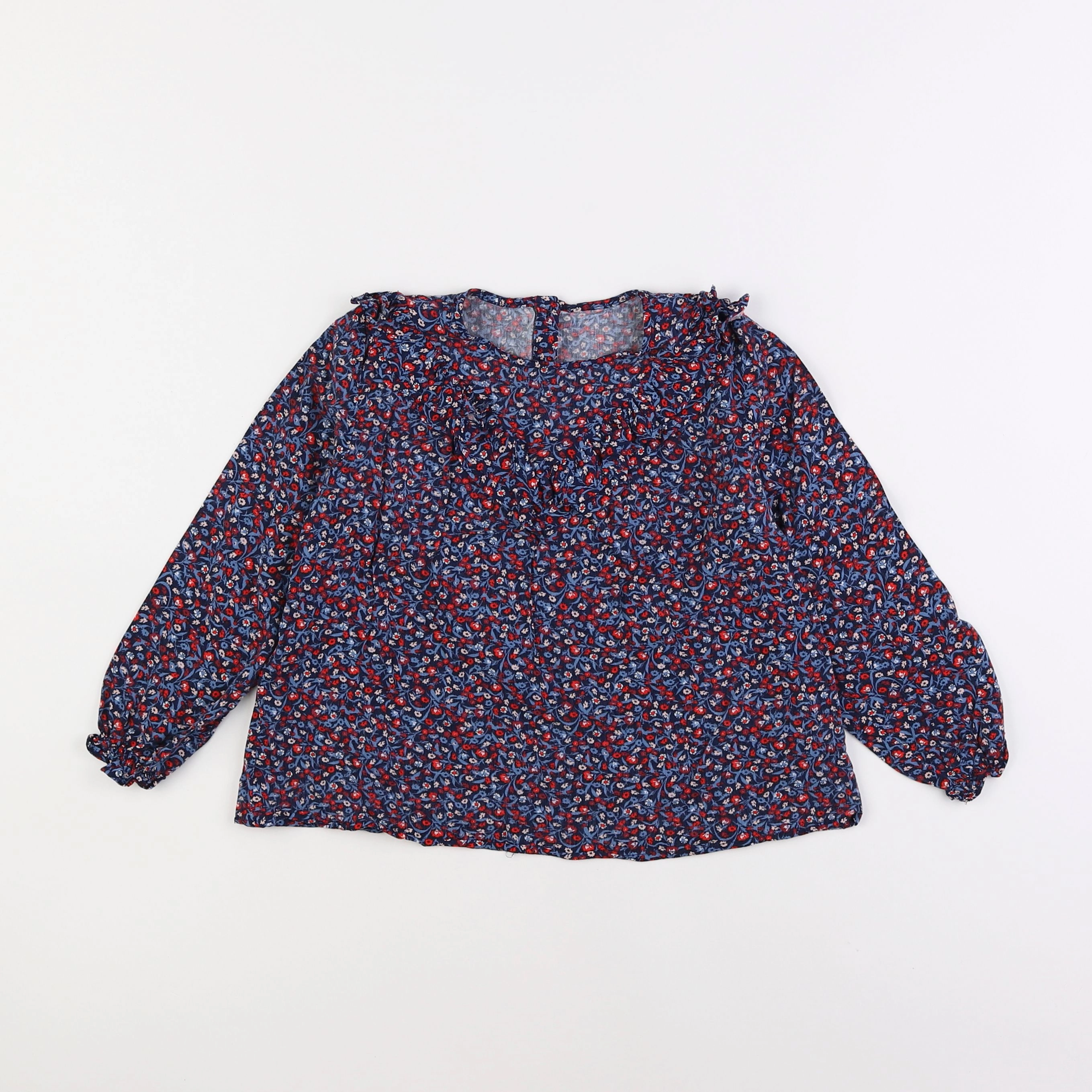 Vertbaudet - blouse bleu - 6 ans