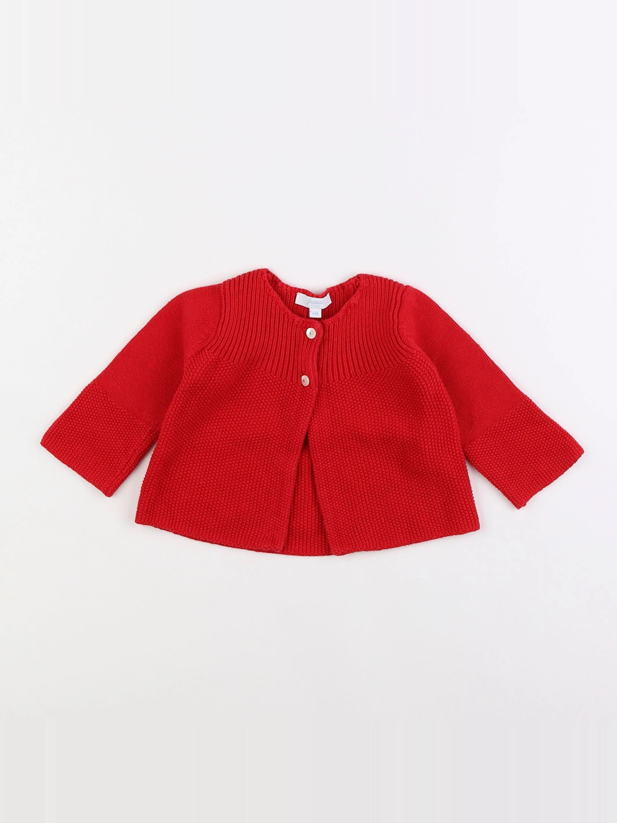 Jacadi - gilet rouge - 6 mois