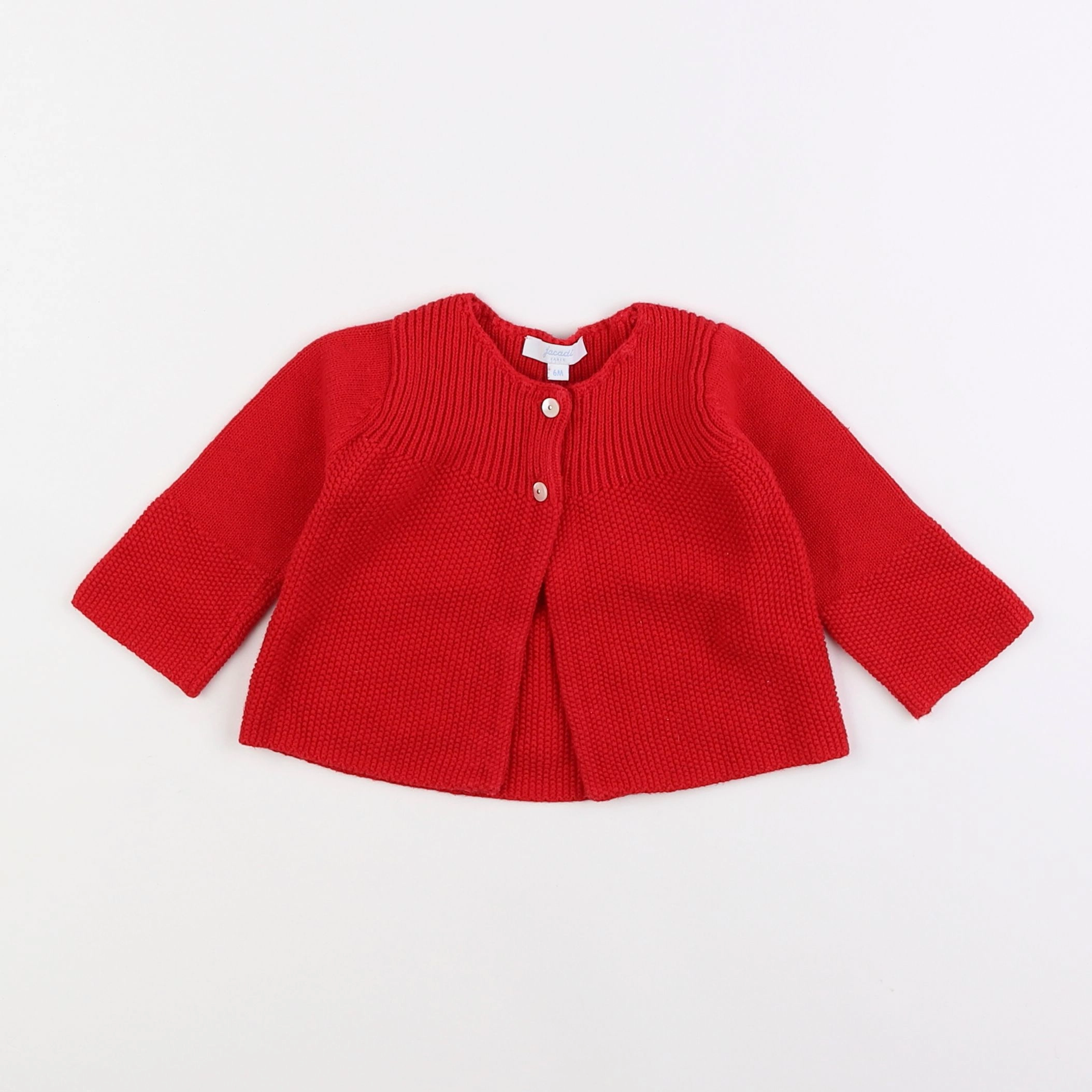 Jacadi - gilet rouge - 6 mois