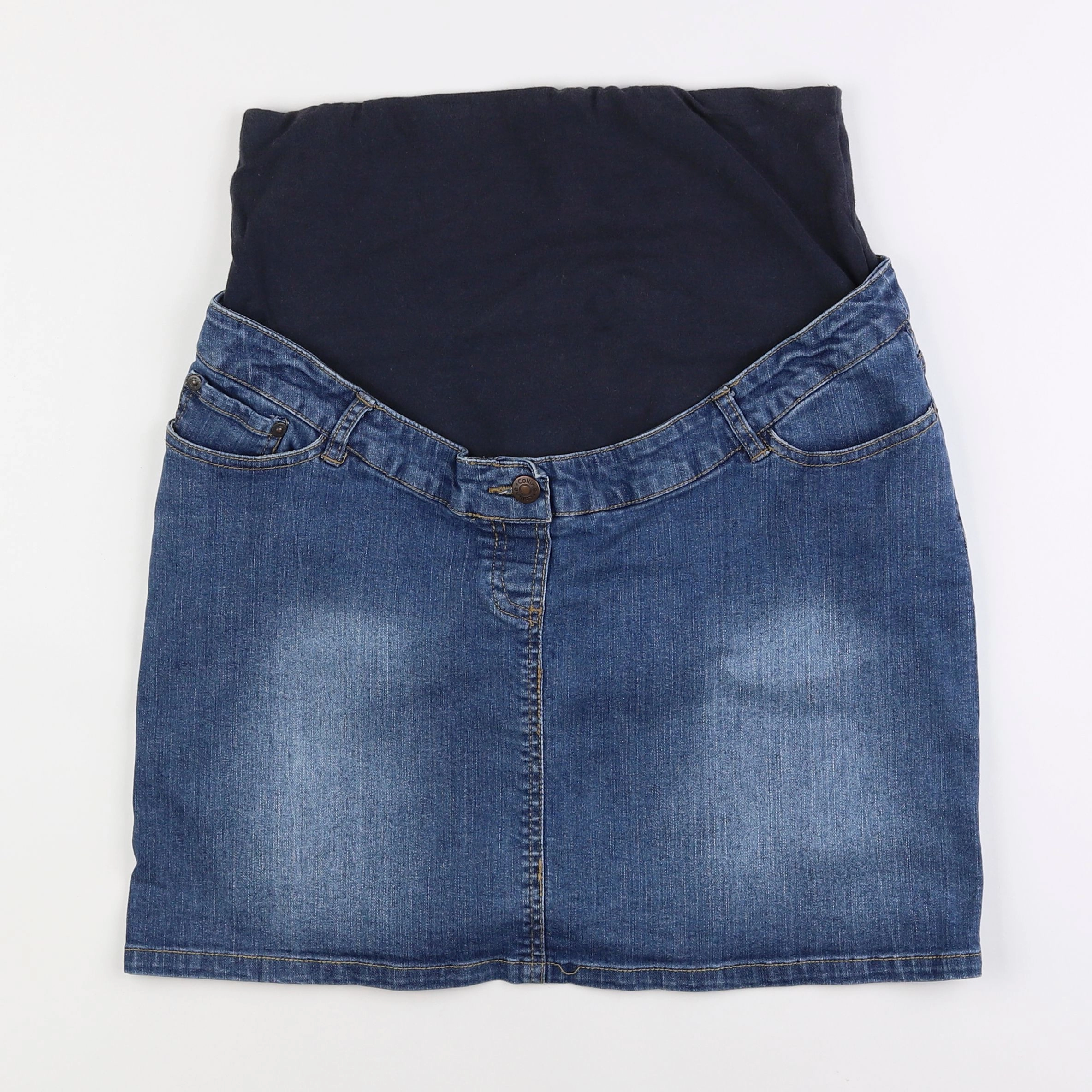 Vertbaudet - jupe grossesse bleu - 40