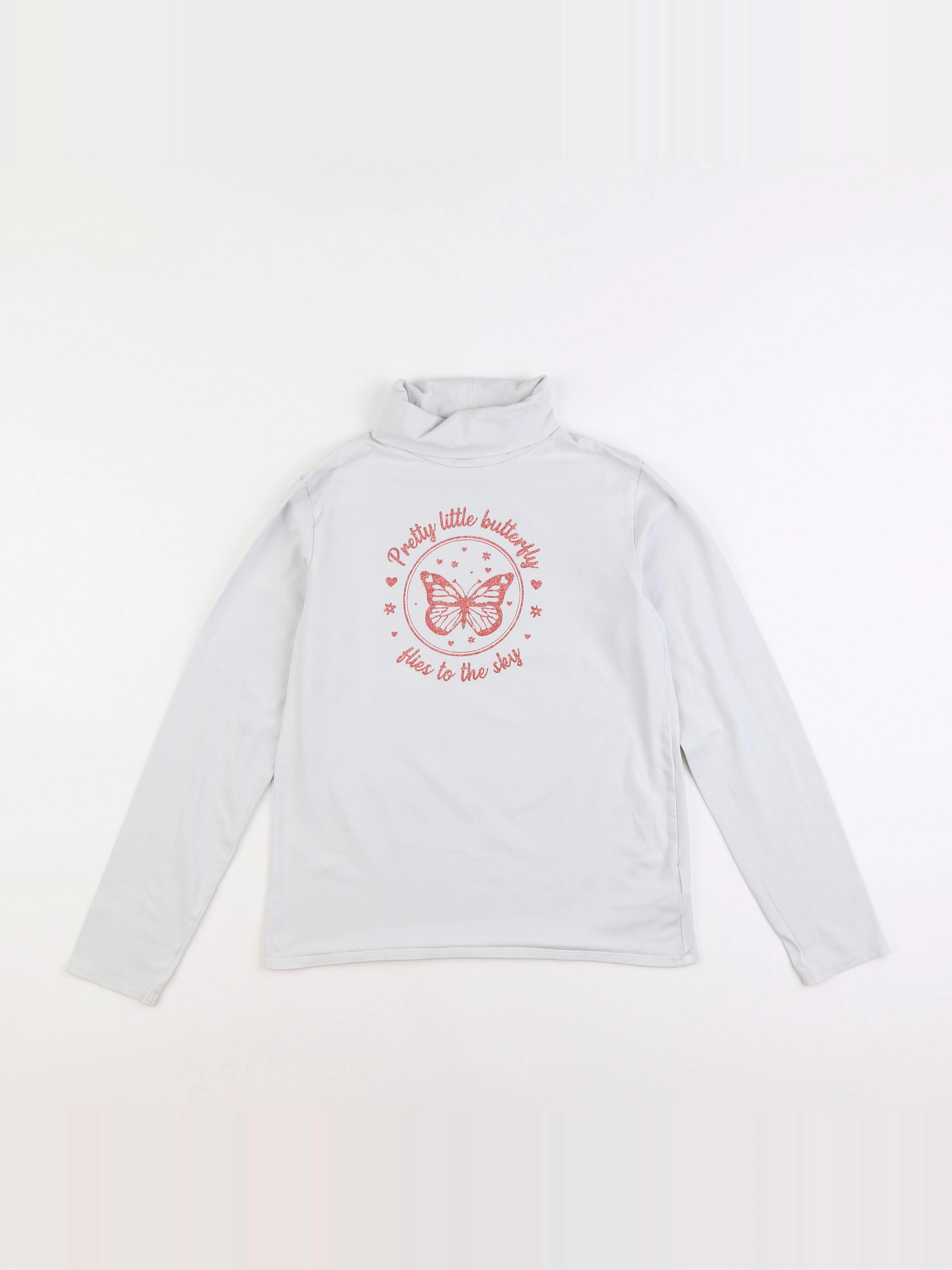 Vertbaudet - sous-pull blanc - 12 ans