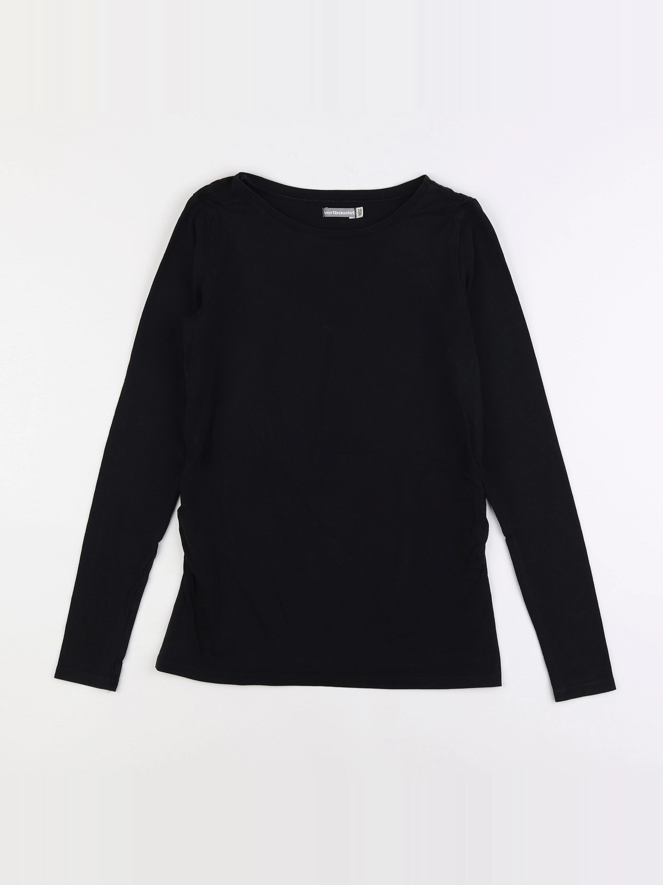 Vertbaudet - tee-shirt grossesse noir - 34 à 36