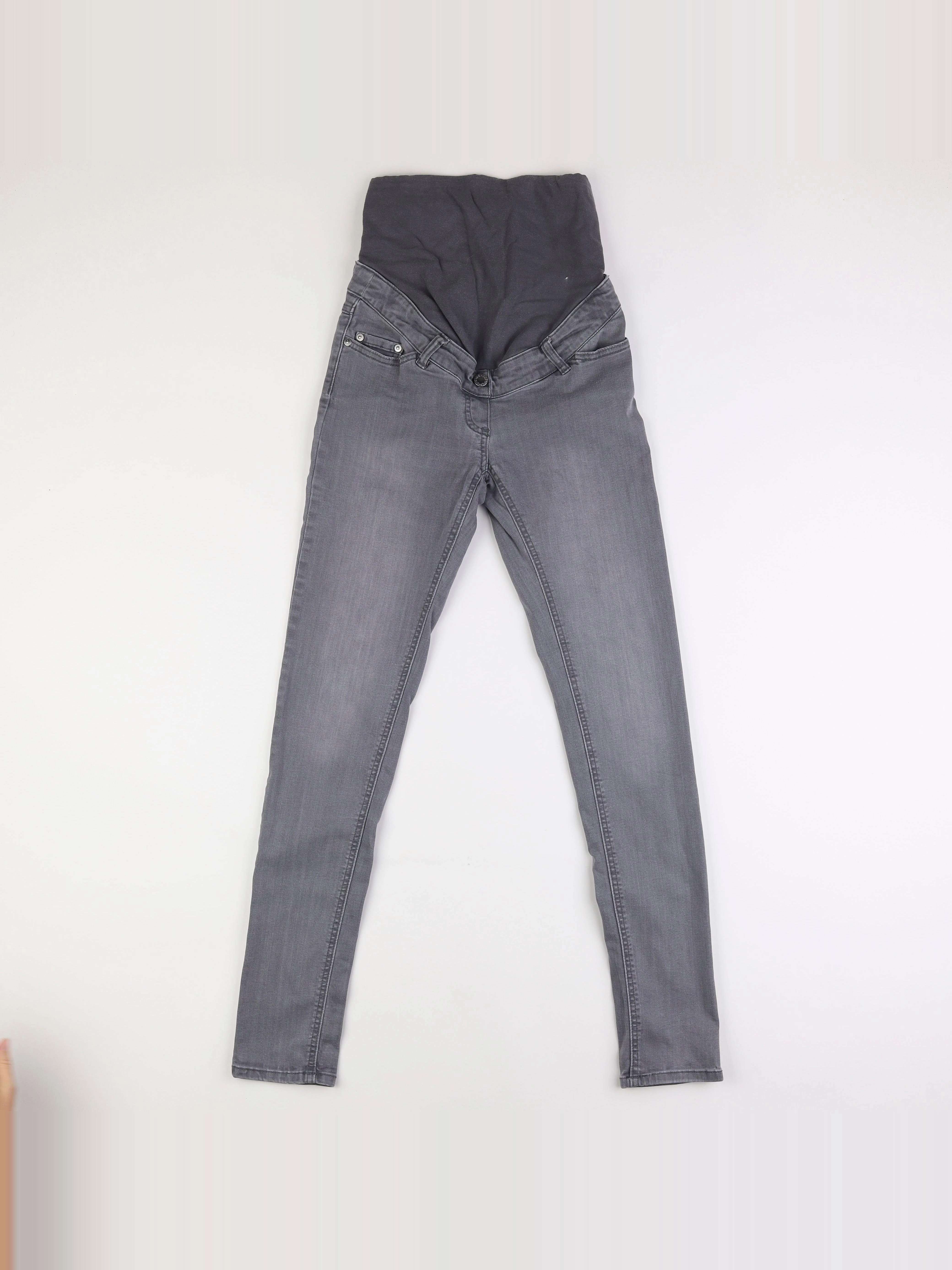 Vertbaudet - jean grossesse gris - 34