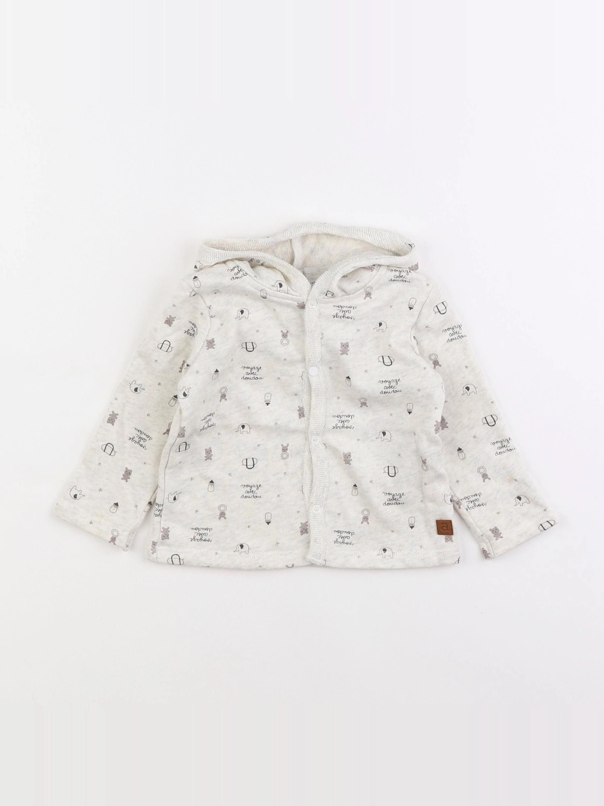 Absorba - sweat blanc - 6 mois