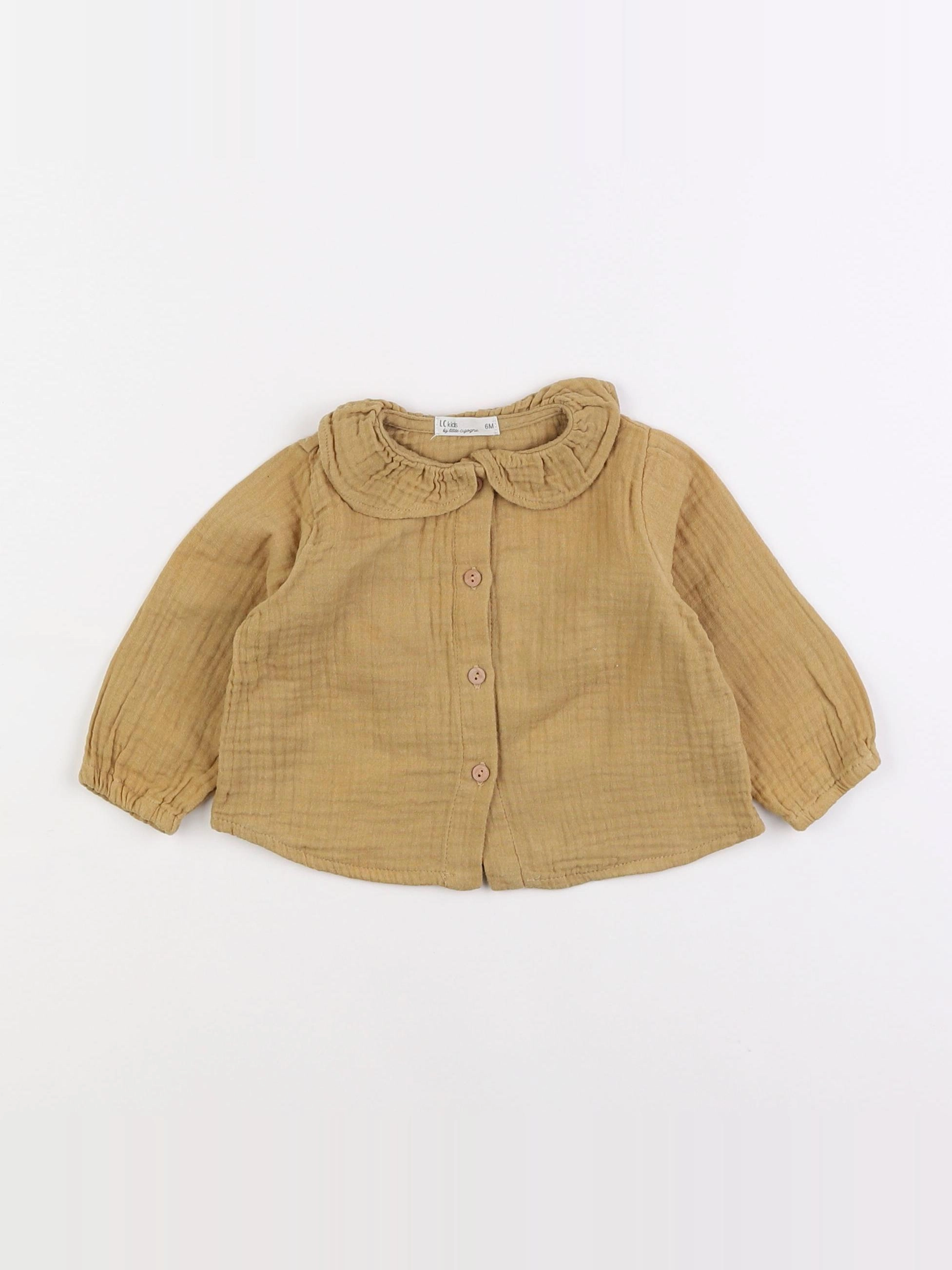 Little Cigogne - blouse jaune - 6 mois