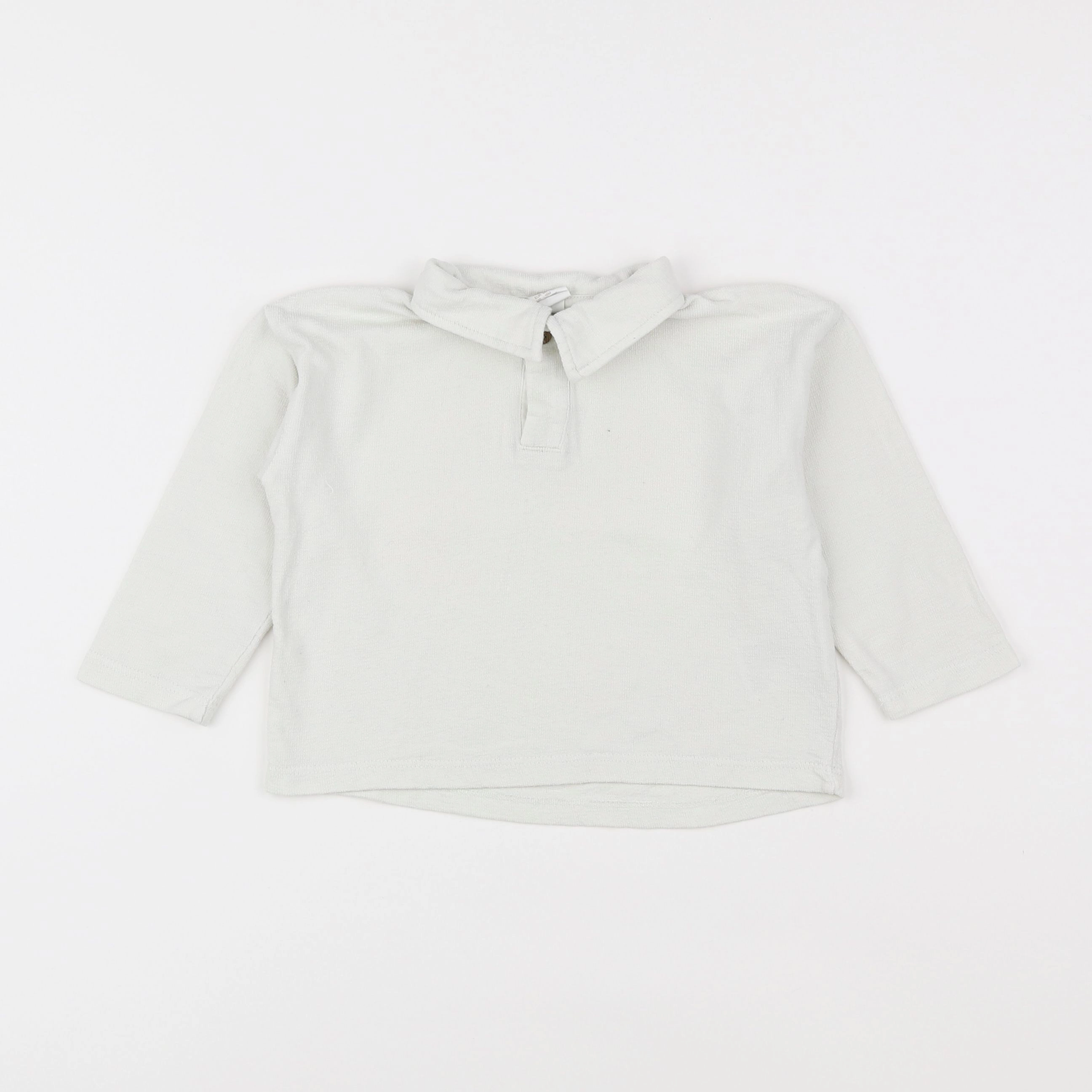 H&M - polo blanc - 12/18 mois