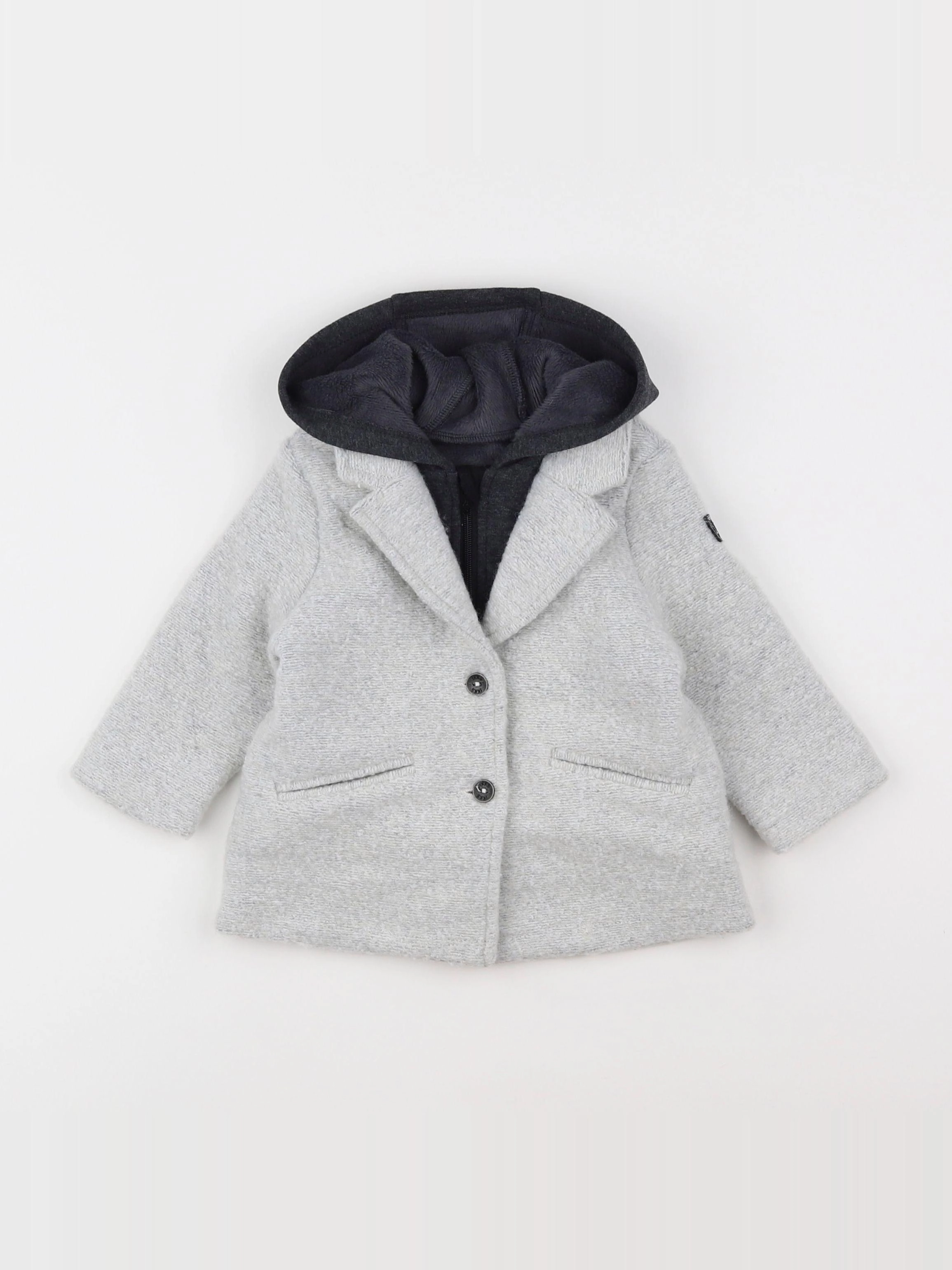 IKKS - manteau gris - 12 mois