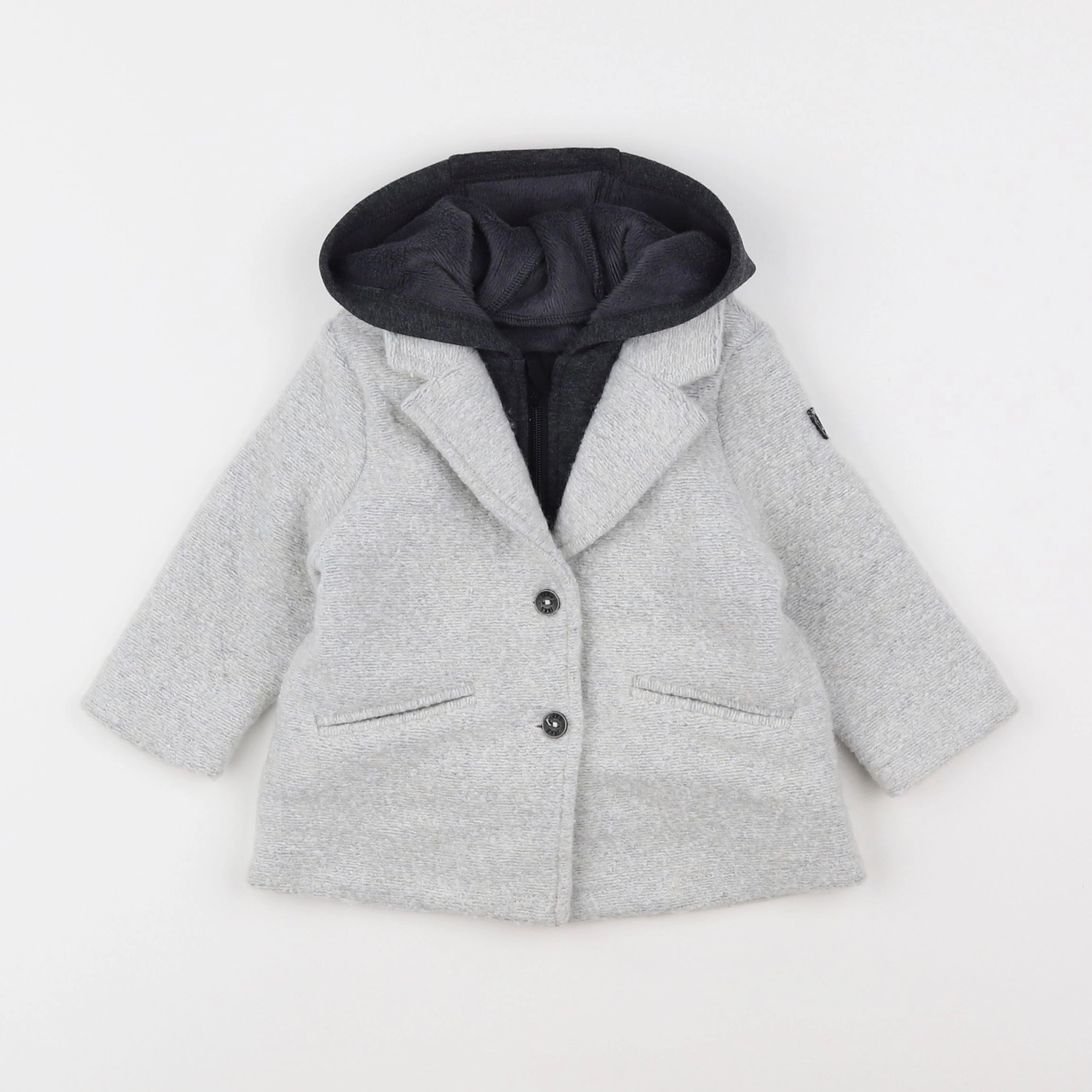 IKKS - manteau gris - 12 mois