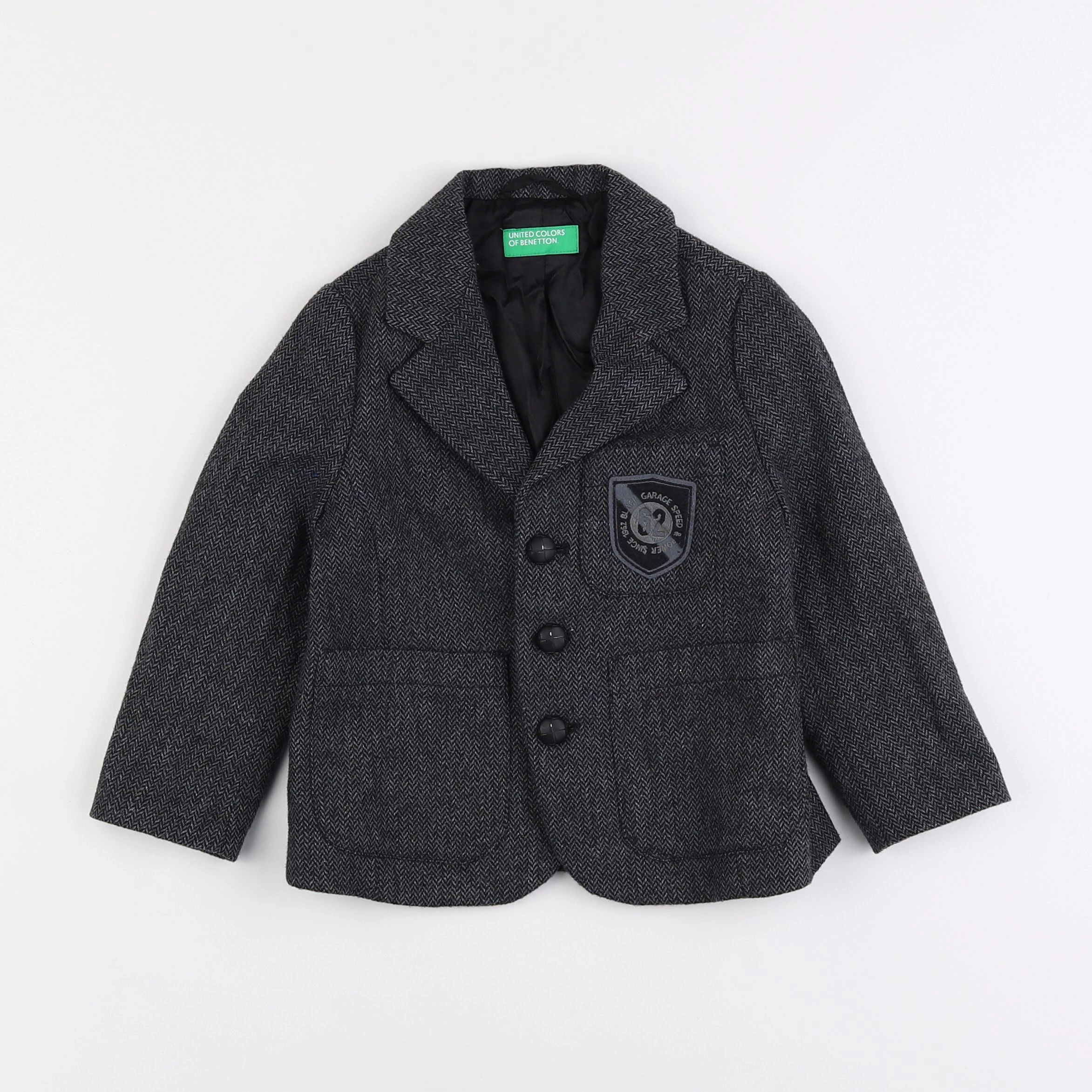 Benetton - veste gris - 2 ans