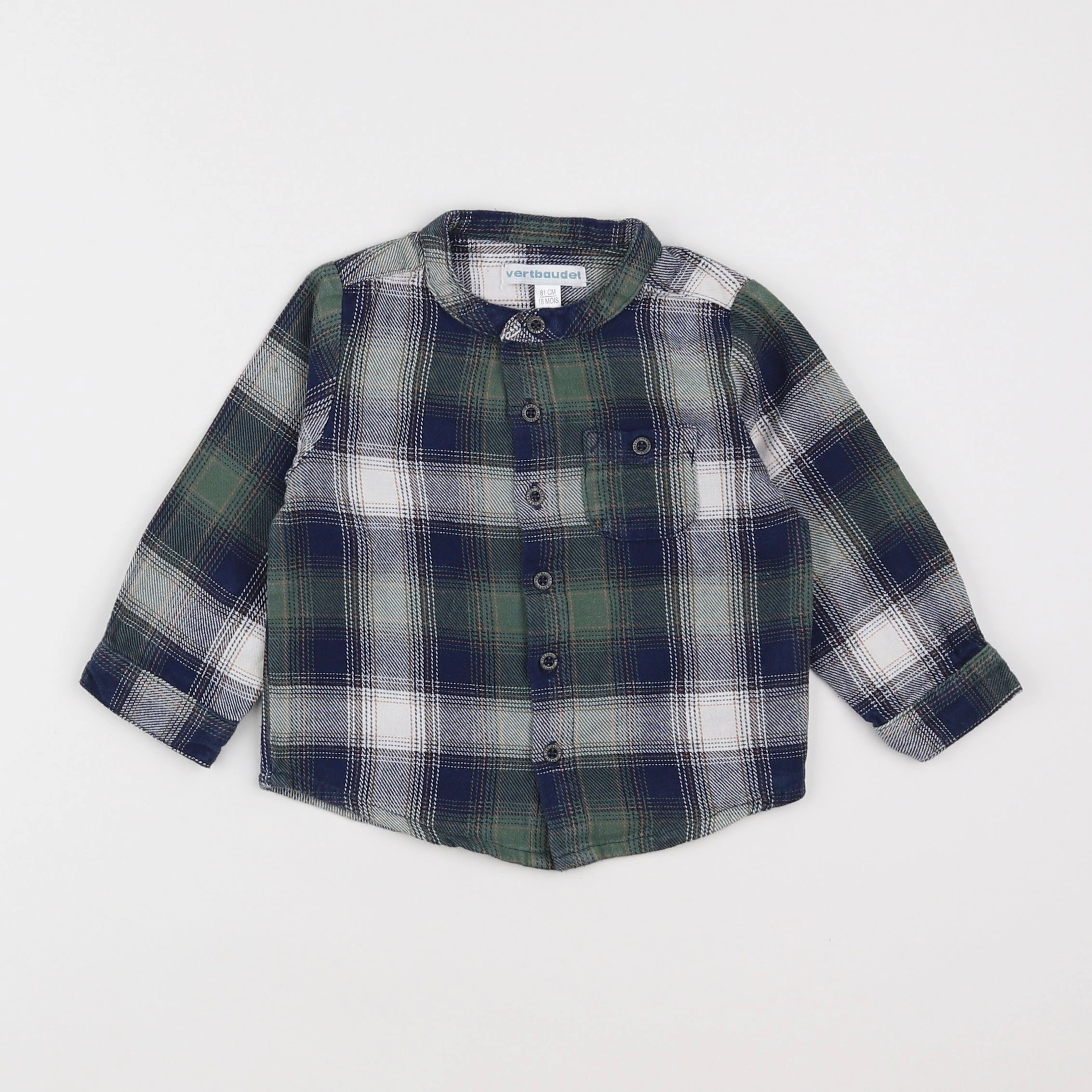Vertbaudet - chemise multicolore - 18 mois