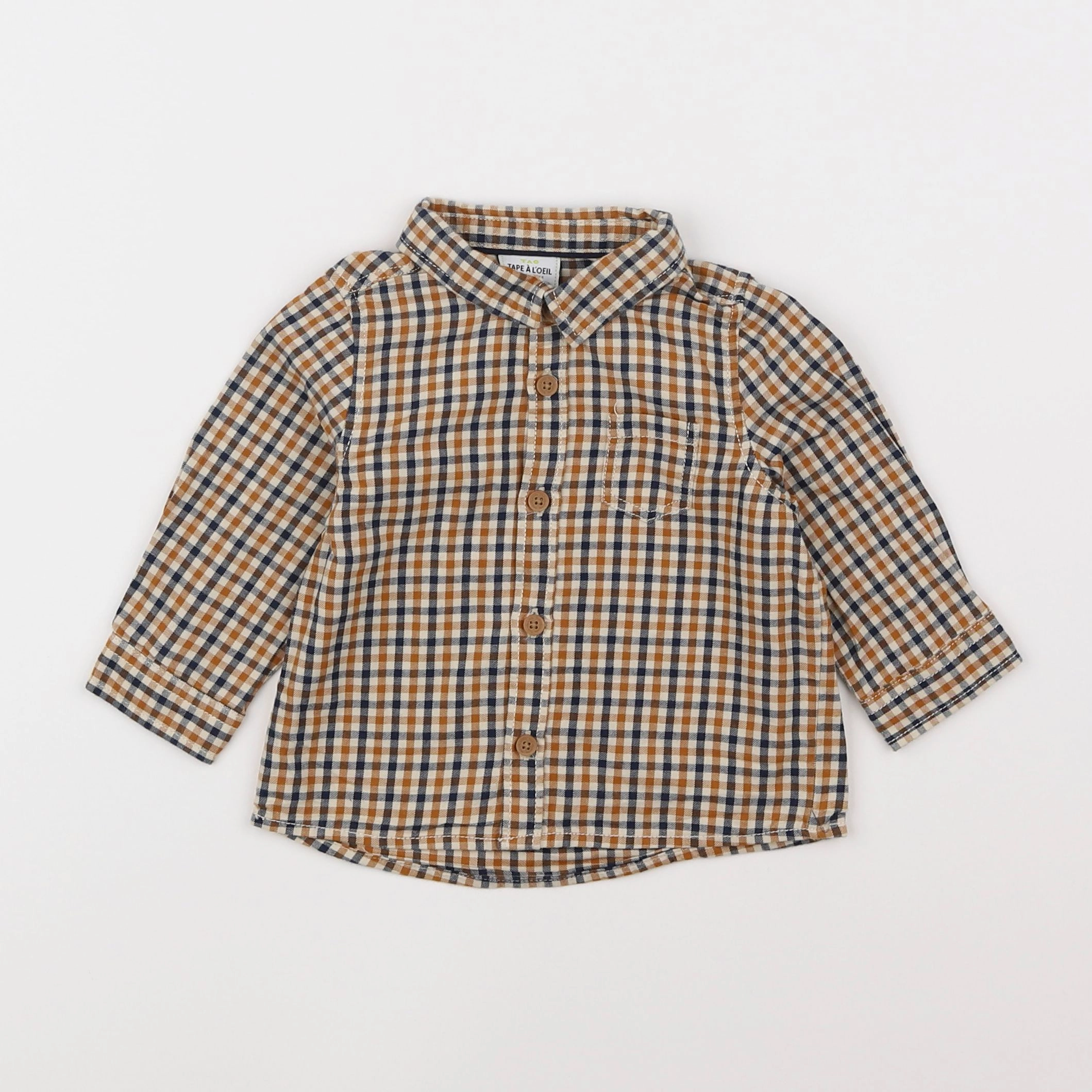 Tape à l'oeil - chemise jaune - 9 mois