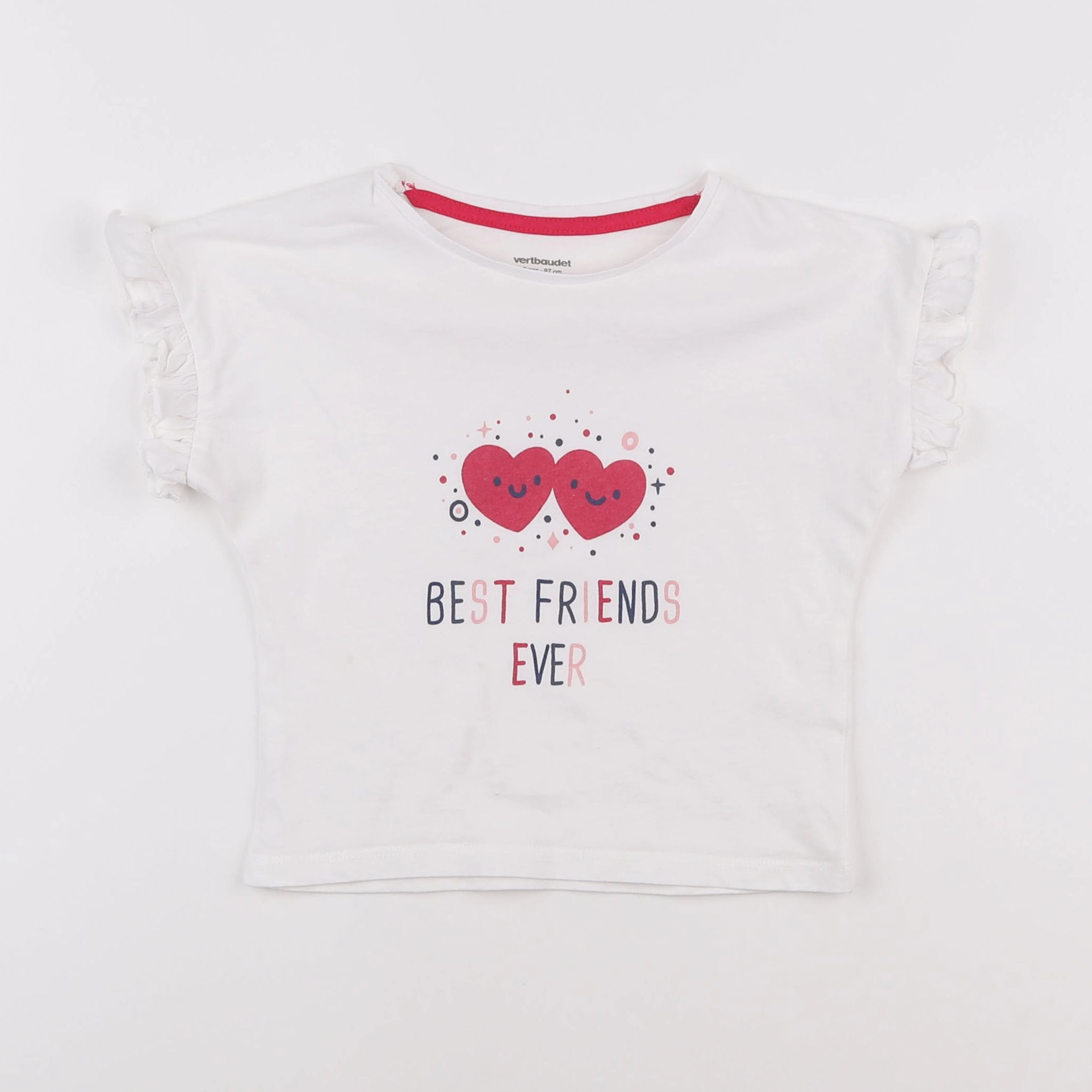 Vertbaudet - tee-shirt blanc - 3 ans