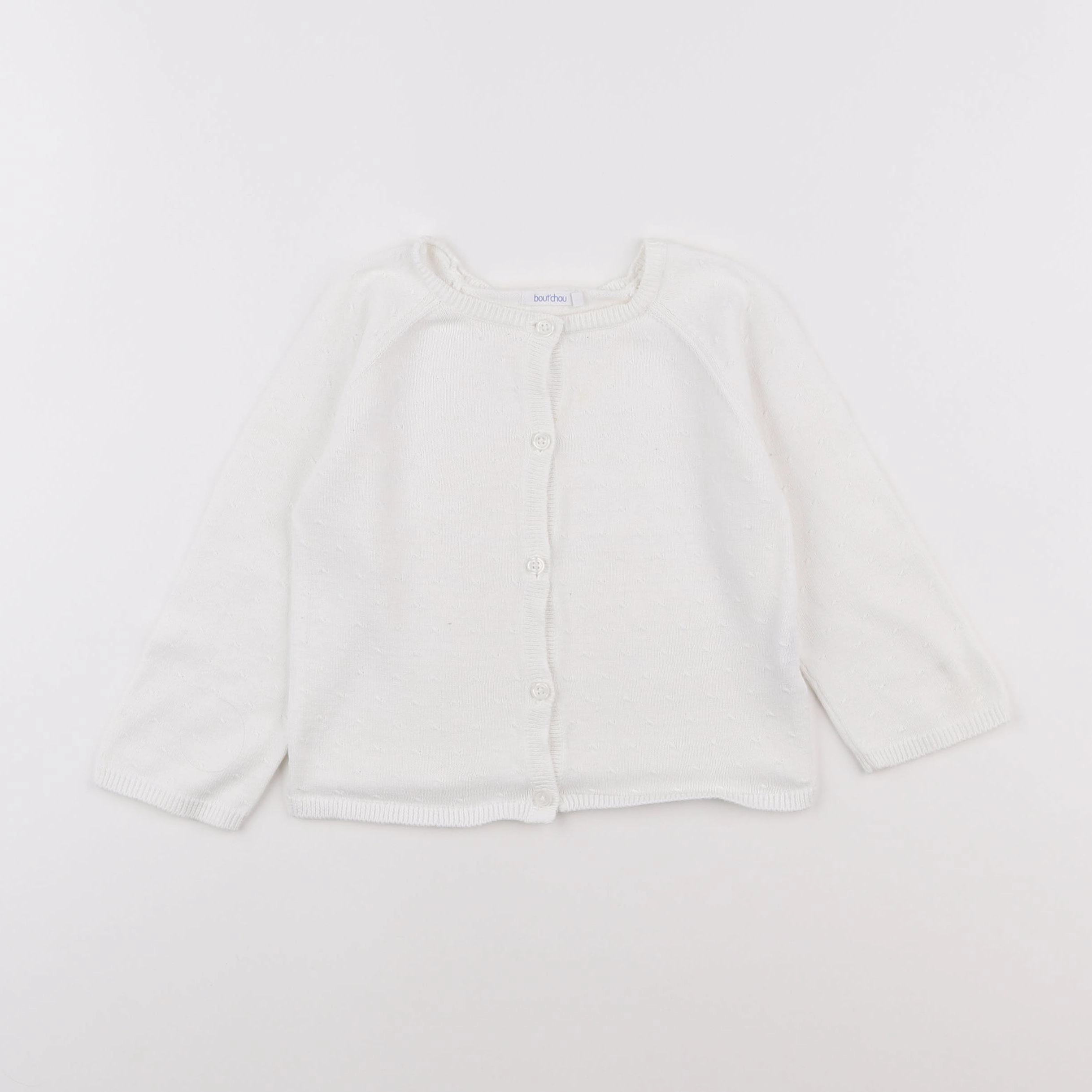 Boutchou - gilet blanc - 18 mois