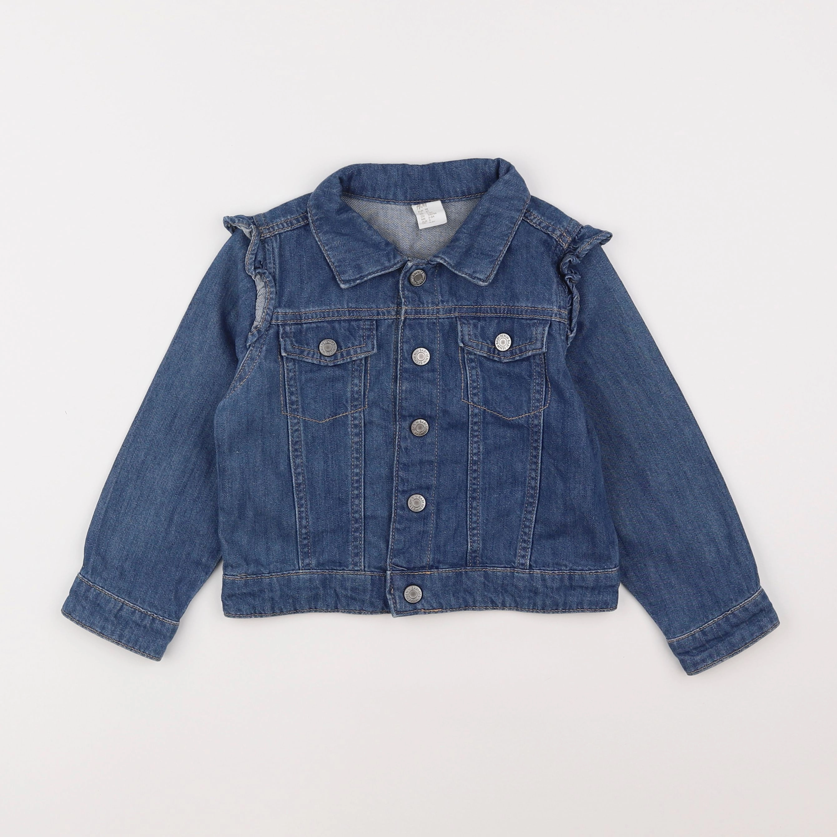 H&M - veste bleu - 2/3 ans