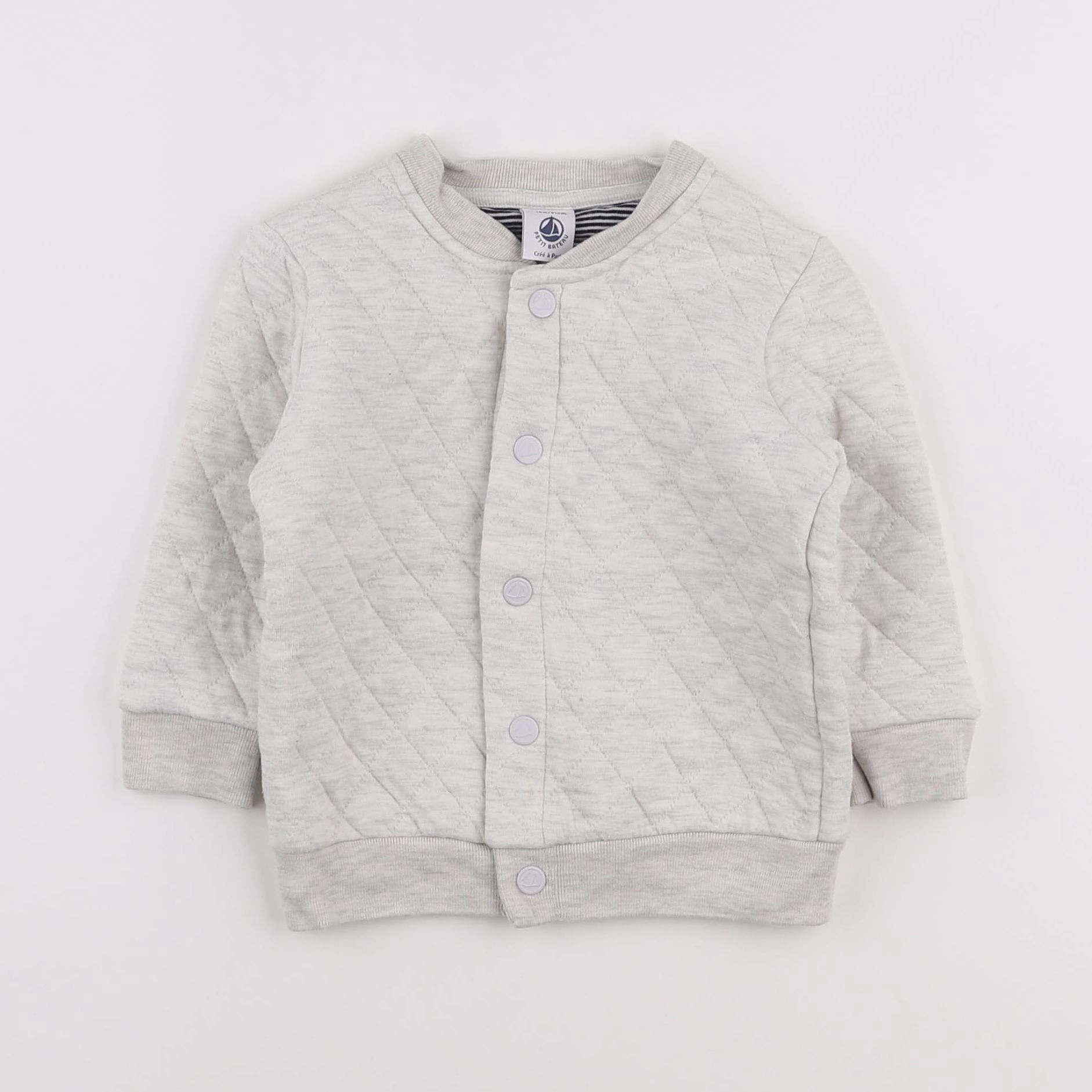 Petit Bateau - veste gris - 18 mois